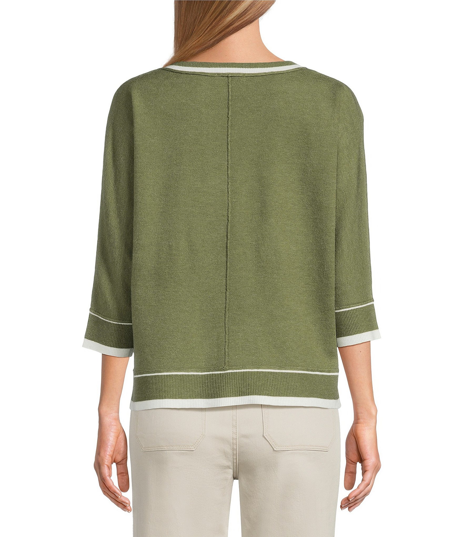 Westbound Heather Long Sleeve Crew Neck Sweater