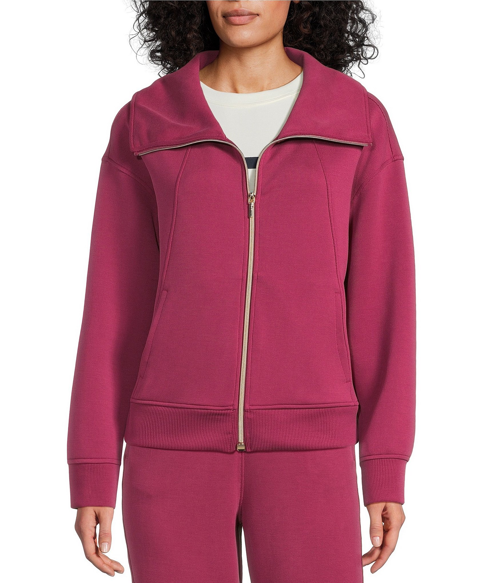 Westbound Jacquard Long Sleeve Zipper Front Jacket