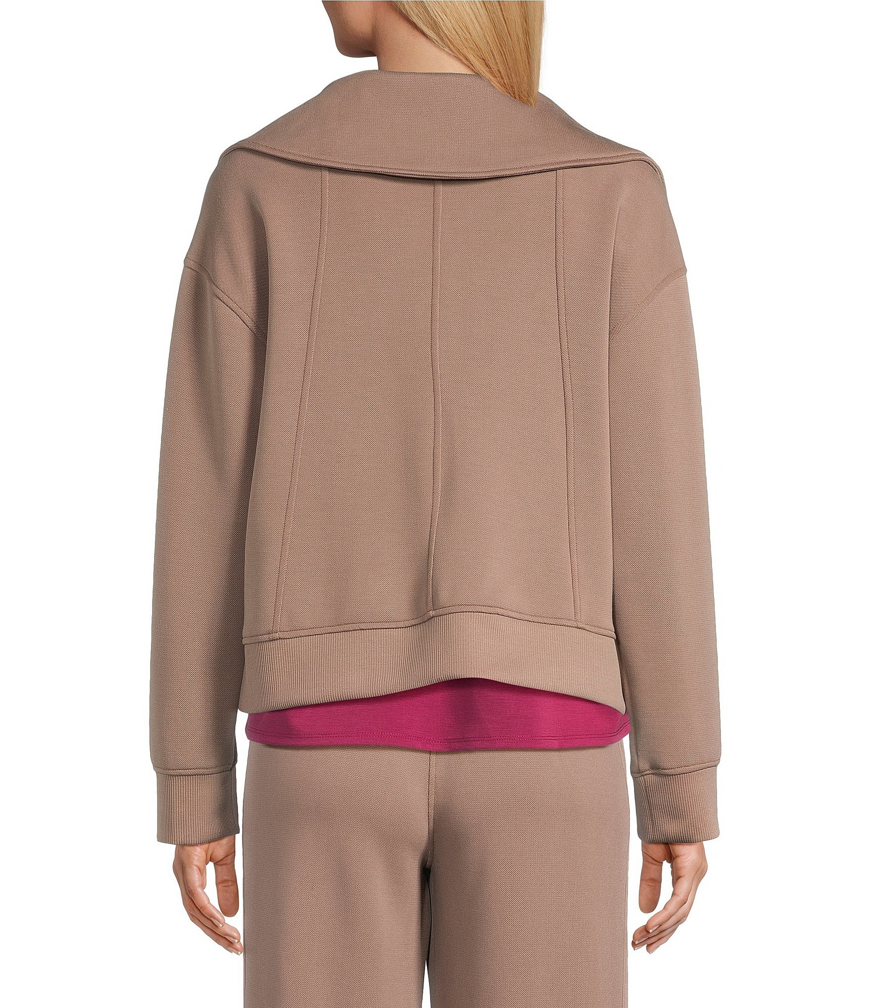 Westbound Jacquard Long Sleeve Zipper Front Jacket