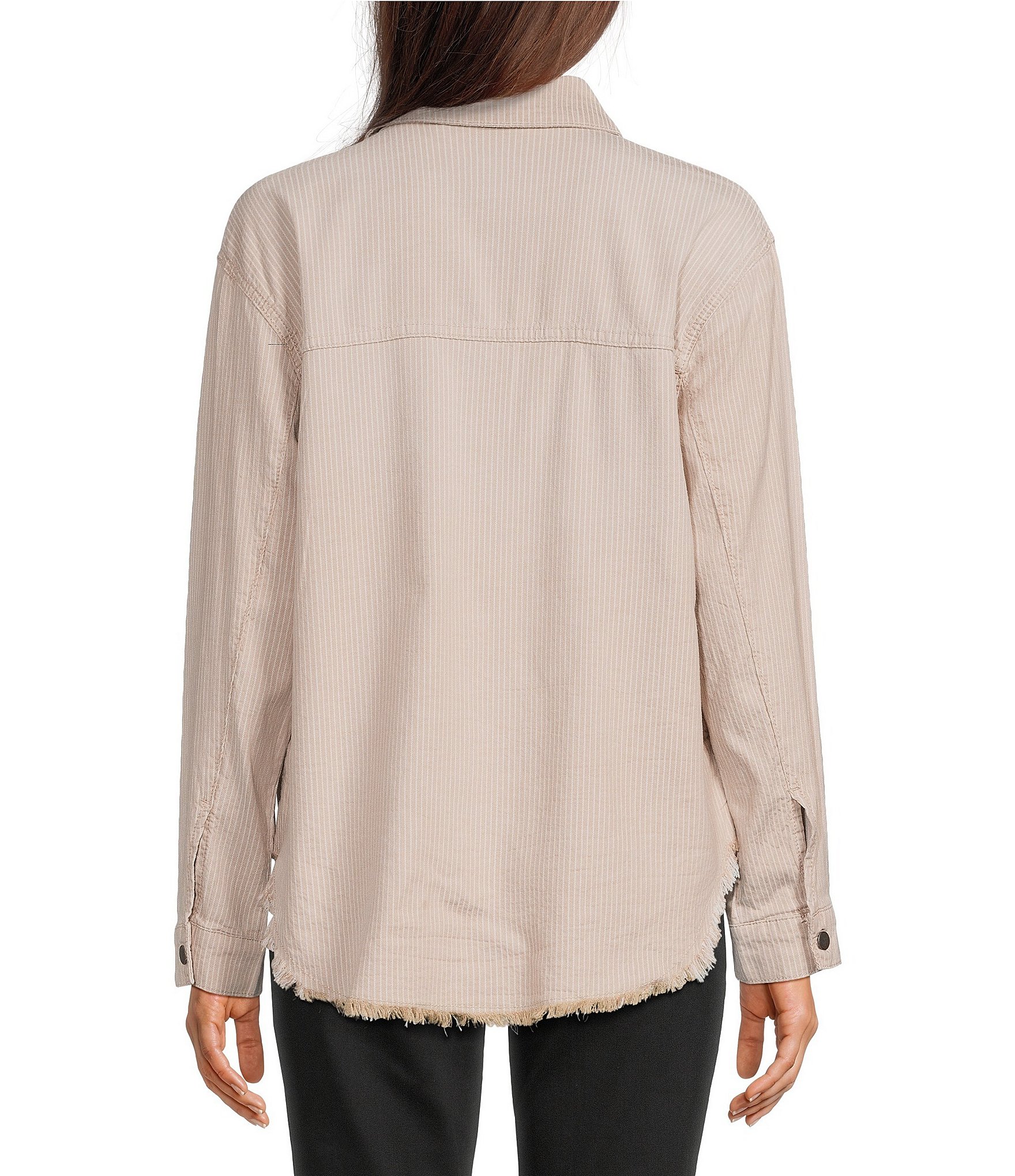 Westbound Long Sleeve Button Front Shacket