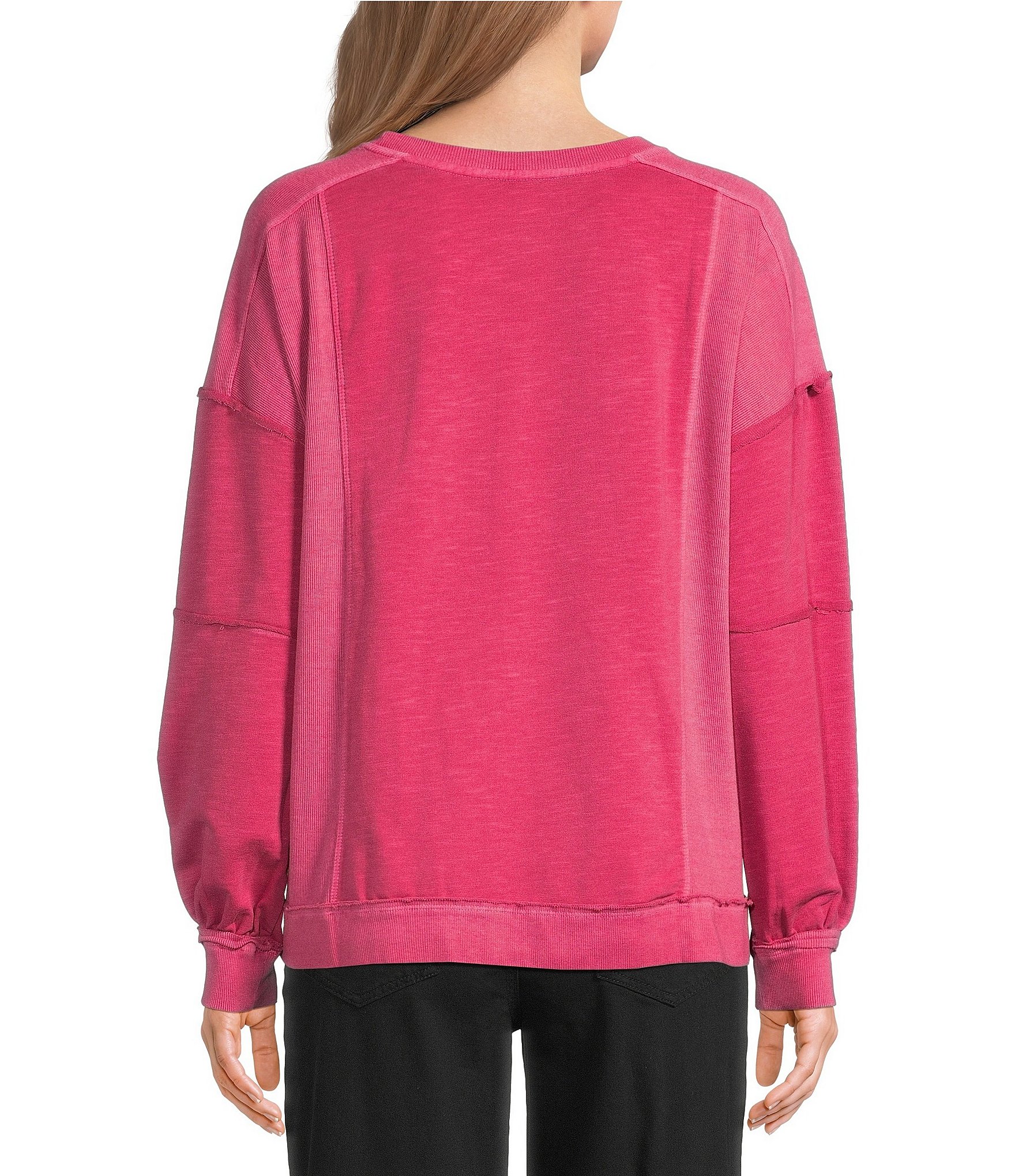 Westbound Long Sleeve Crew Neck Knit Top