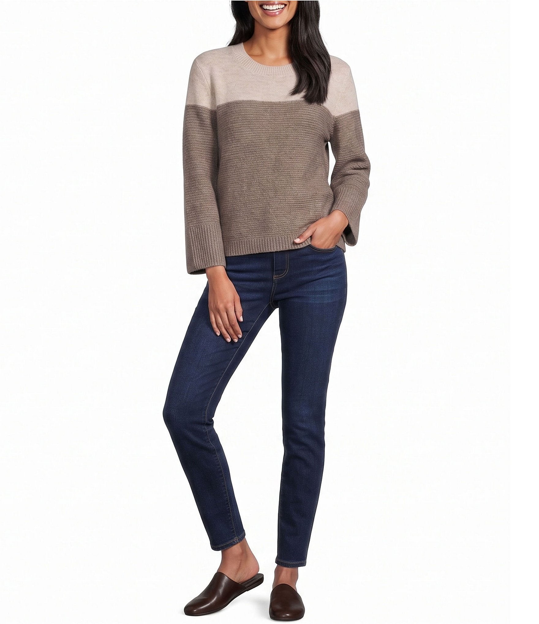 Westbound Long Sleeve Crew Neck Sweater