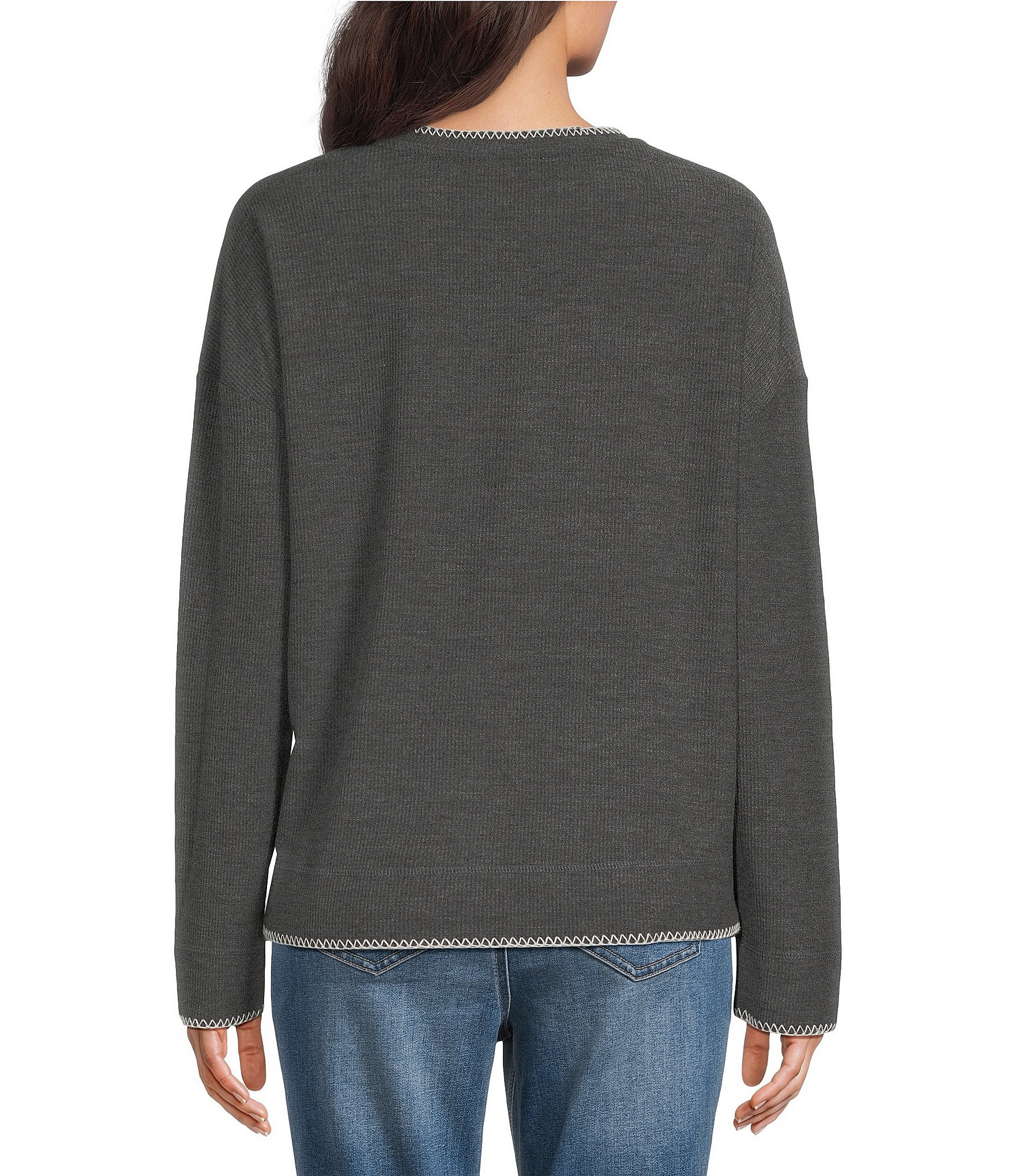 Westbound Long Sleeve Pullover Top