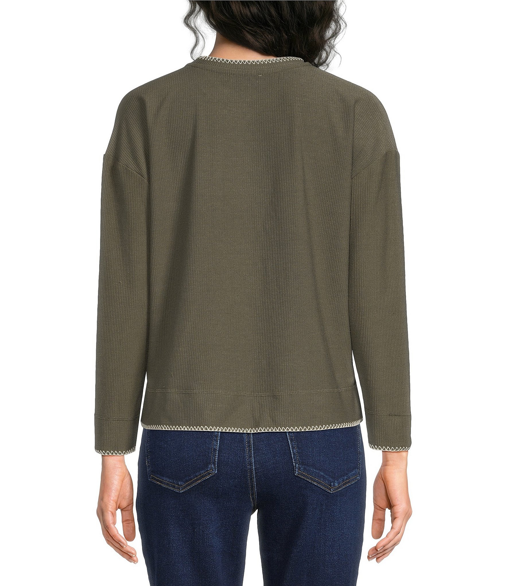 Westbound Long Sleeve Pullover Top