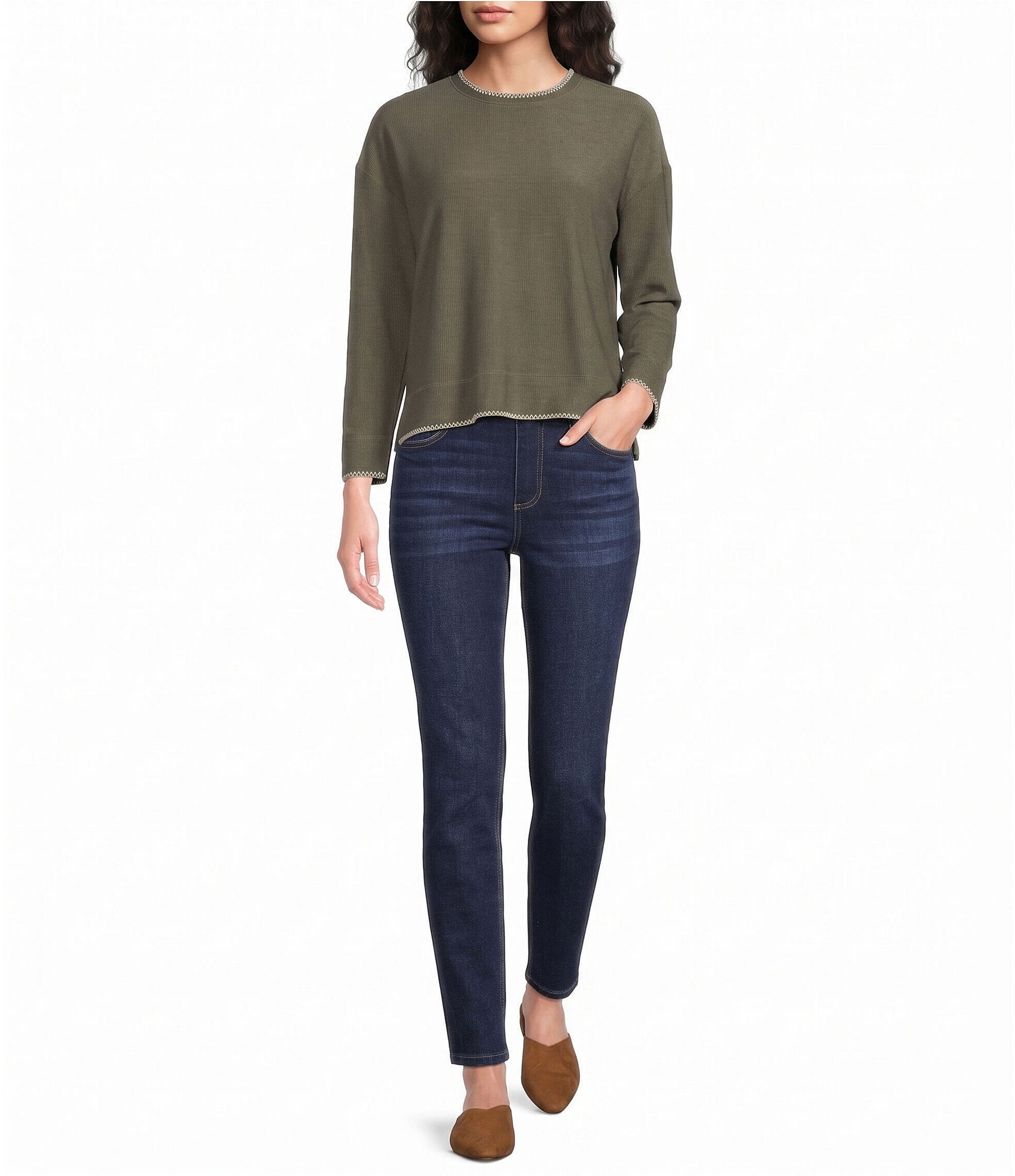 Westbound Long Sleeve Pullover Top