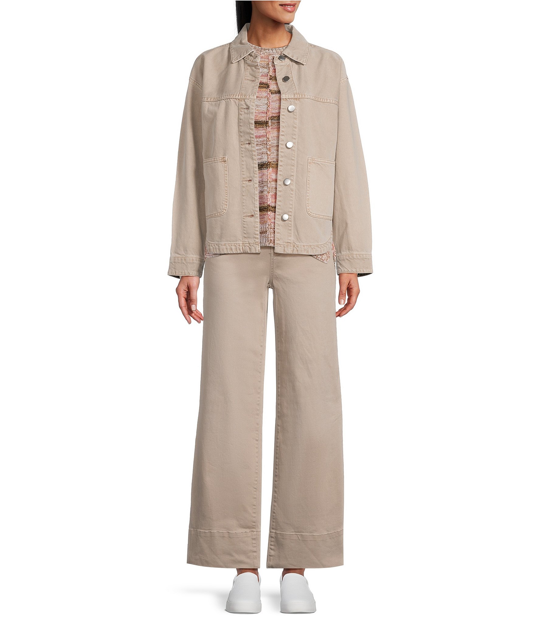 Westbound Long Sleeved Button Front Jacket