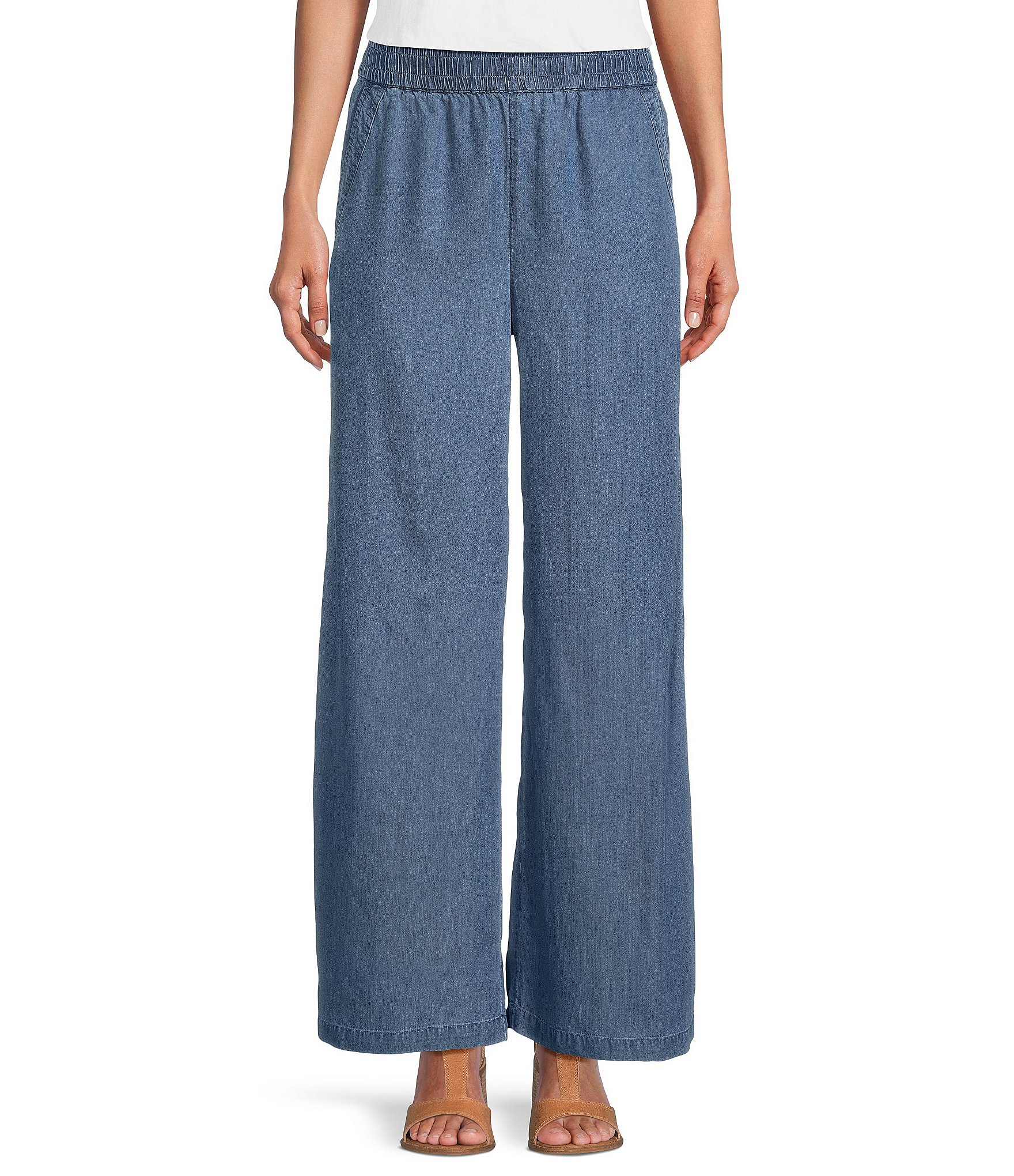 Westbound Mid Rise Pull-On Wide Leg Pants | Dillard's