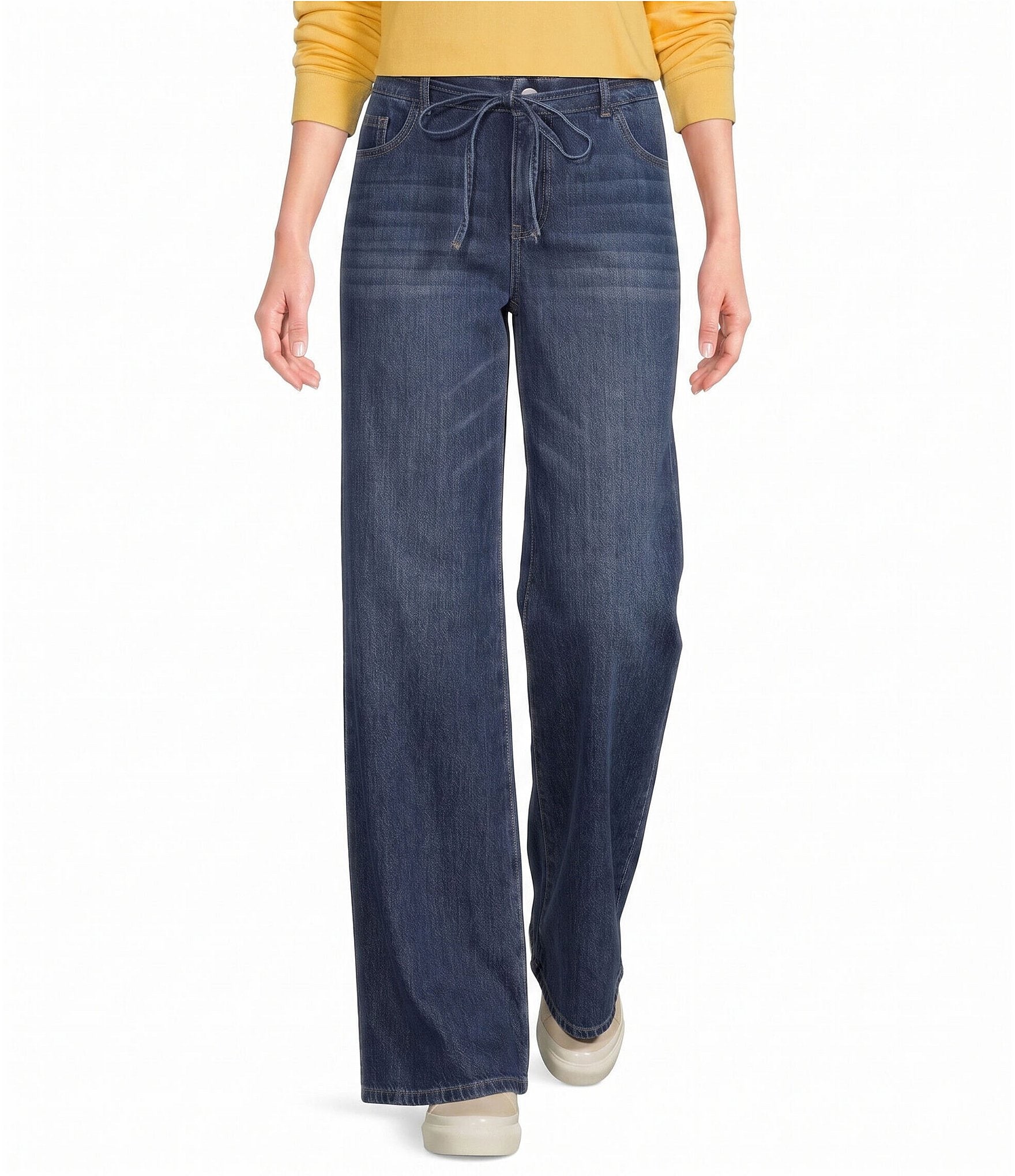 Westbound Mid Rise Relaxed Wide Leg Jeans