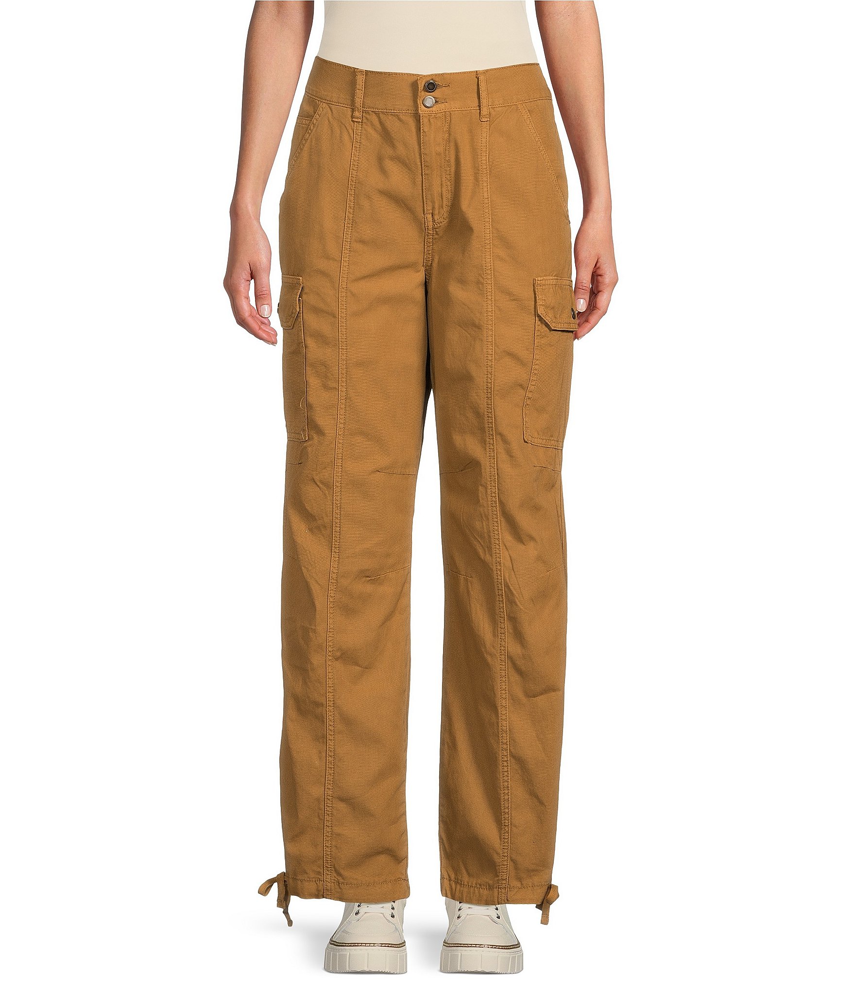 Westbound Mid Rise Wide Leg Cotton Cargo Pants | Dillard's
