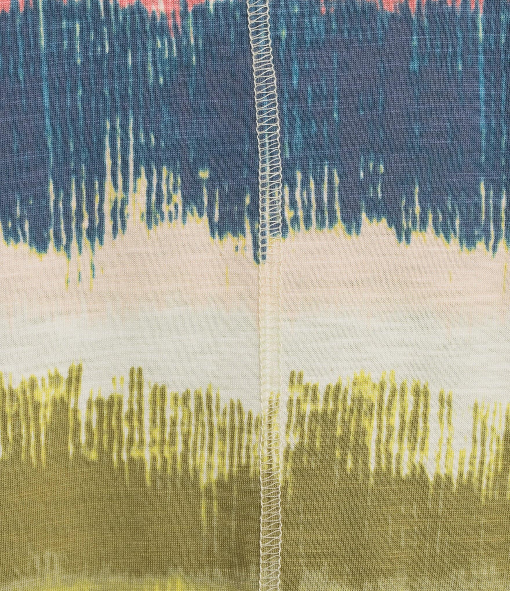 Westbound Multi Textured Rainbow Print Short Sleeve Crew Neck Top