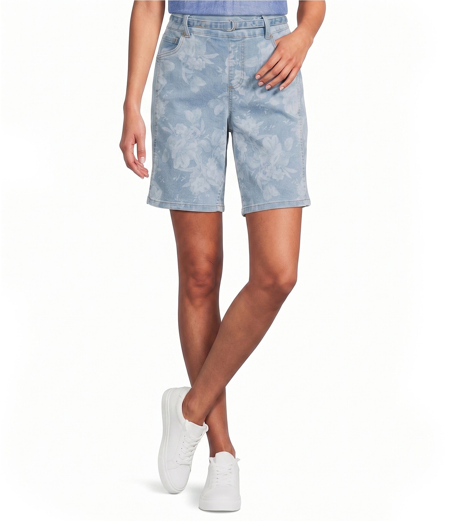 Westbound Petite Size Pull-On Bermuda Shorts
