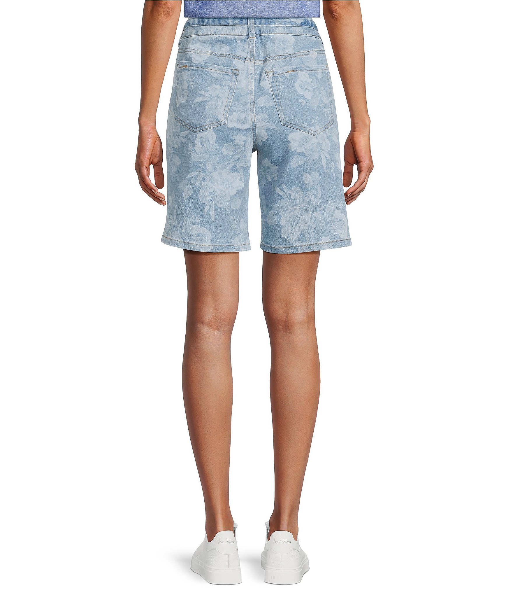 Westbound Petite Size Pull-On Bermuda Shorts