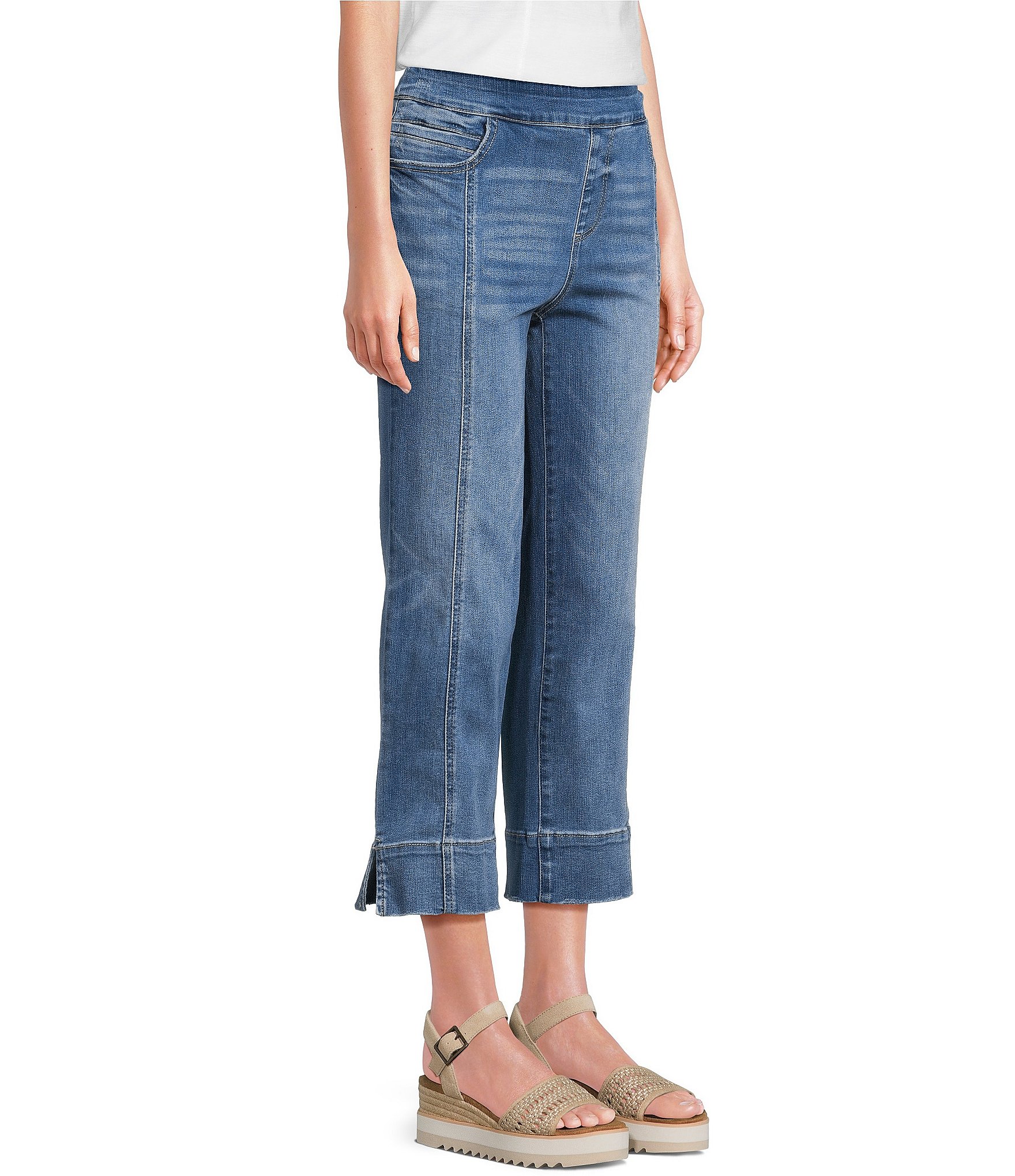 Westbound Petite Size Pull On High Rise Seam Pants