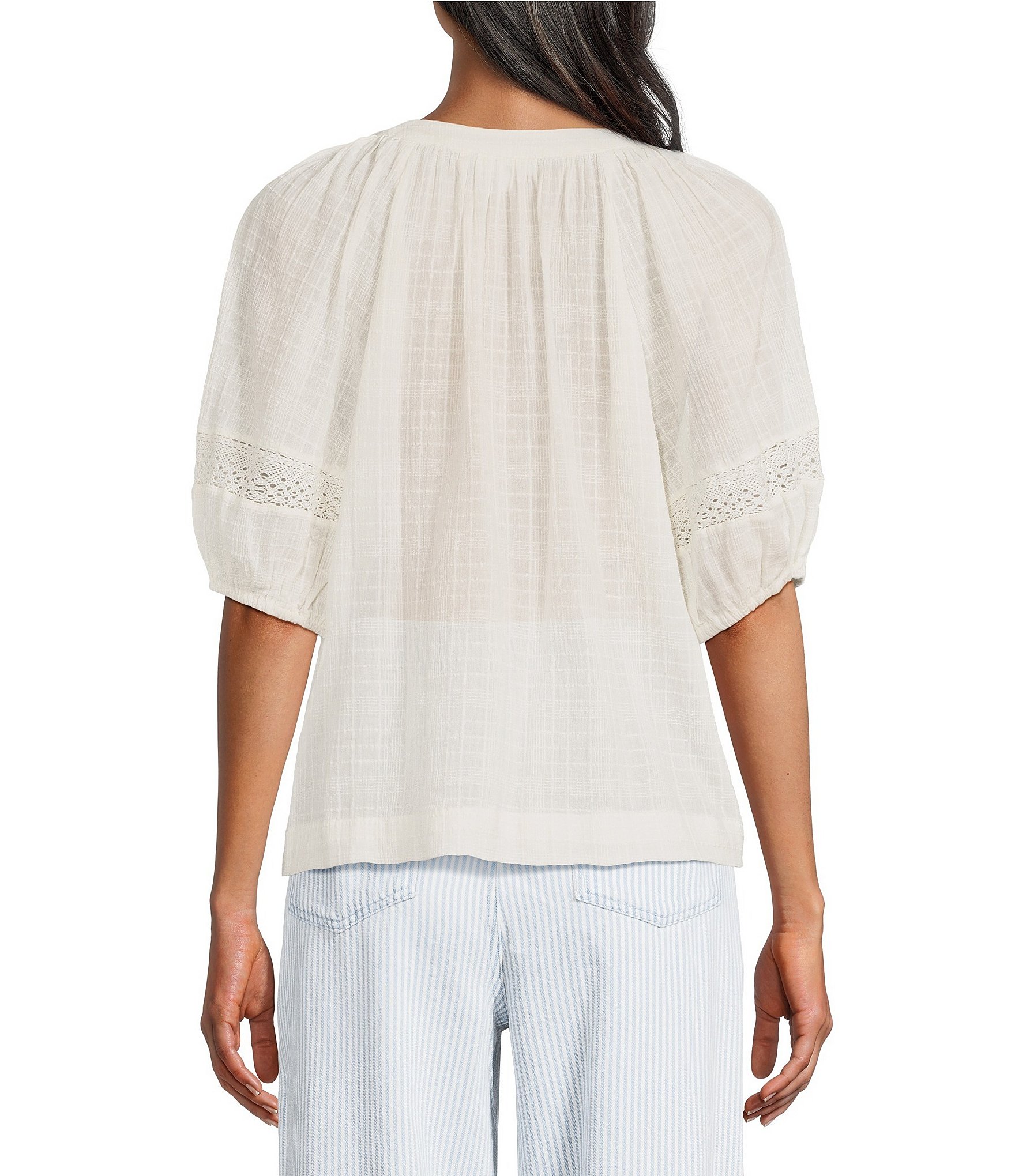 Westbound Petite Size Short Sleeve Boat Neck Top