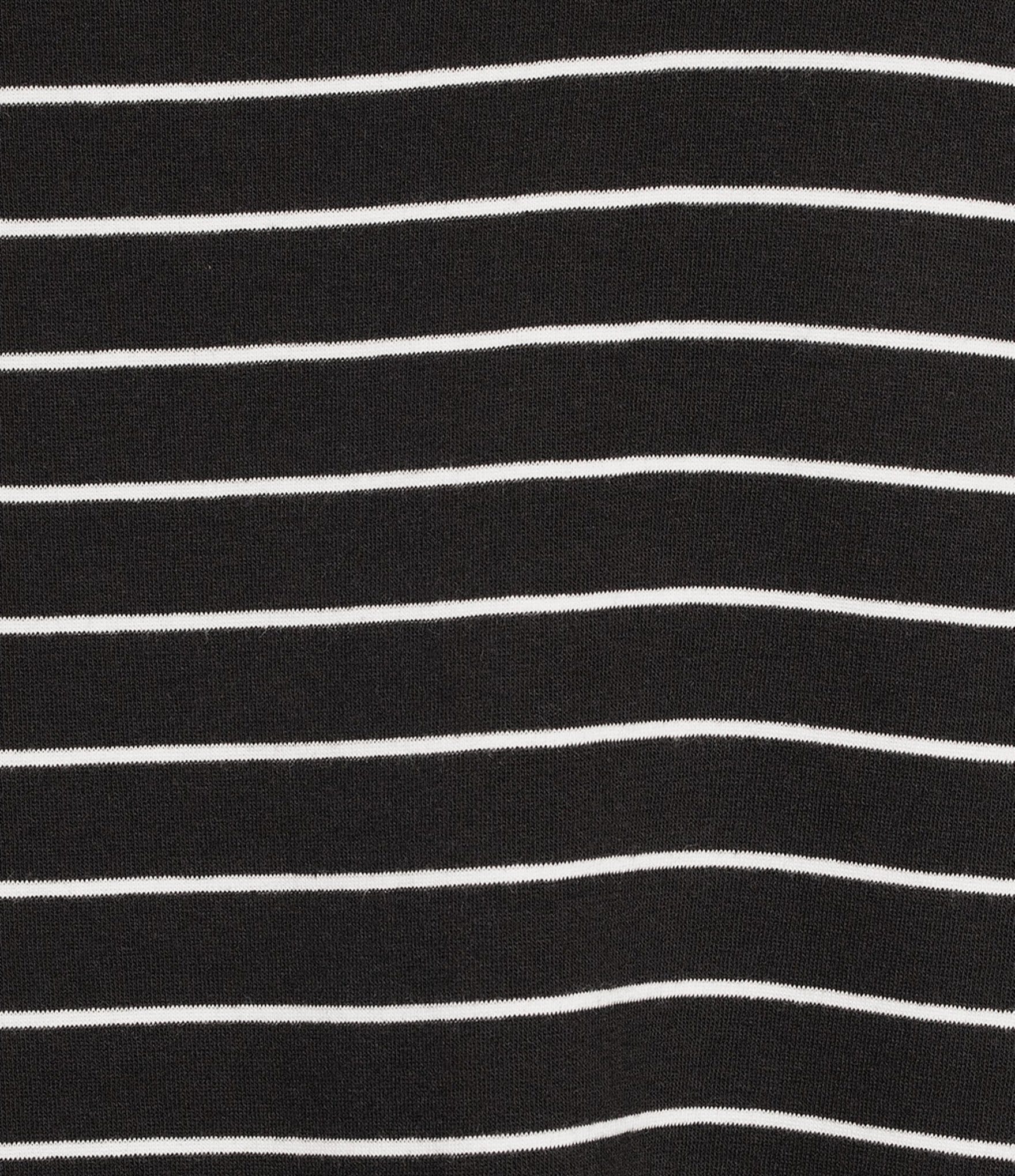 Westbound Petite Size Stripe Long Sleeve Crew Neck Knit Tee