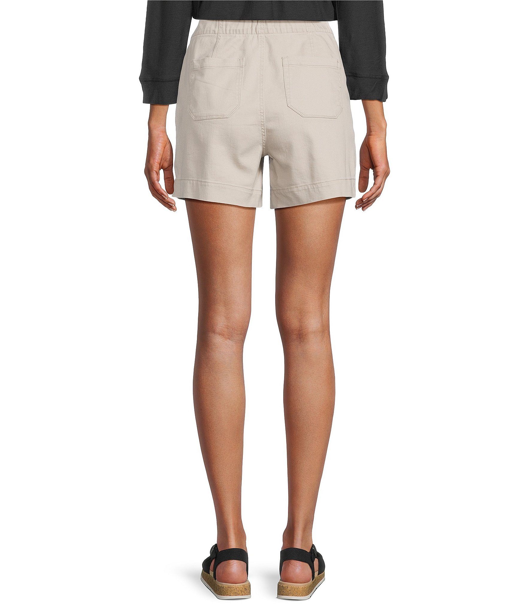 Westbound Petites Size High Rise Pull On Shorts