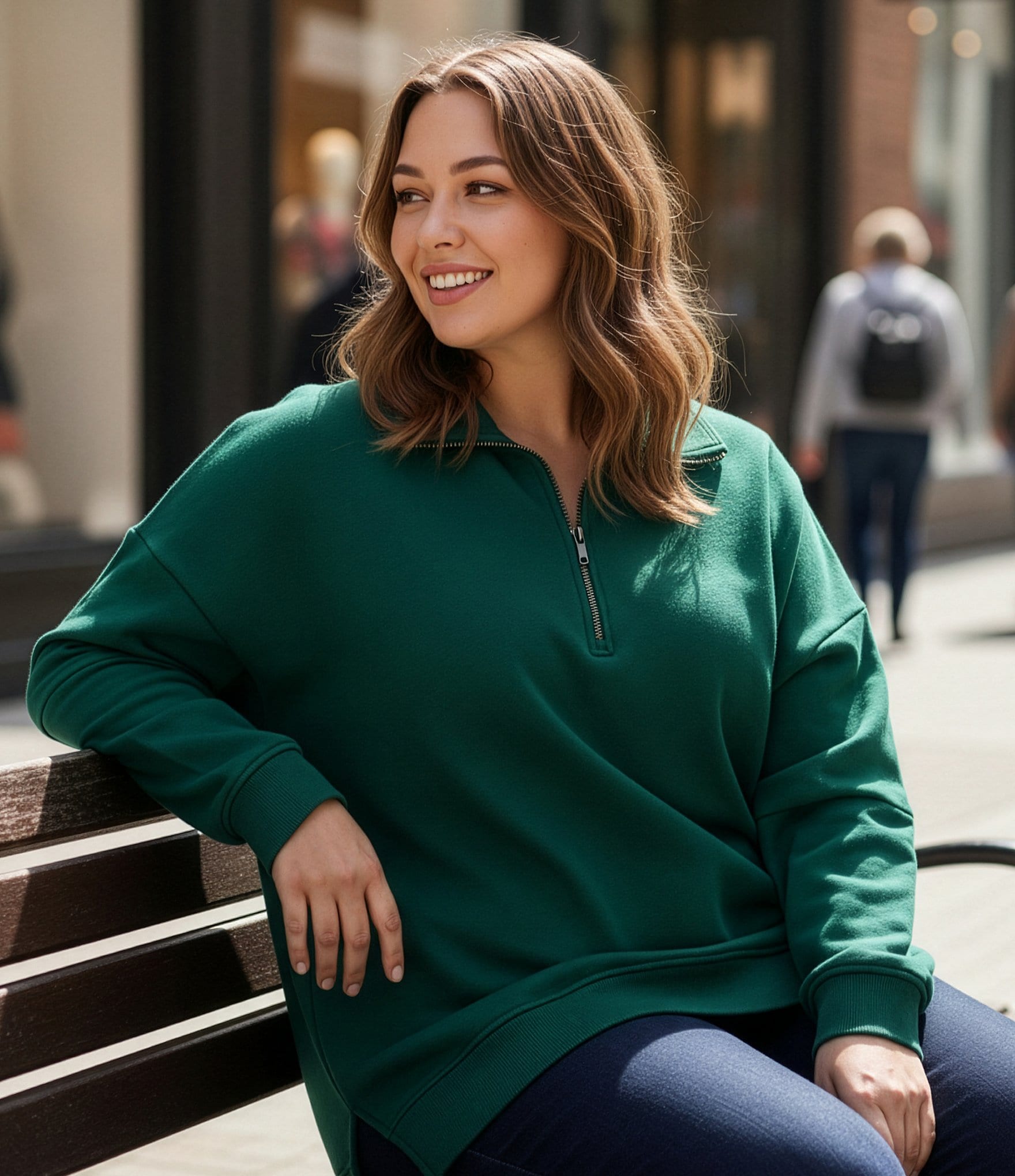 Westbound Plus Long Sleeve Quarter-Zip Pullover