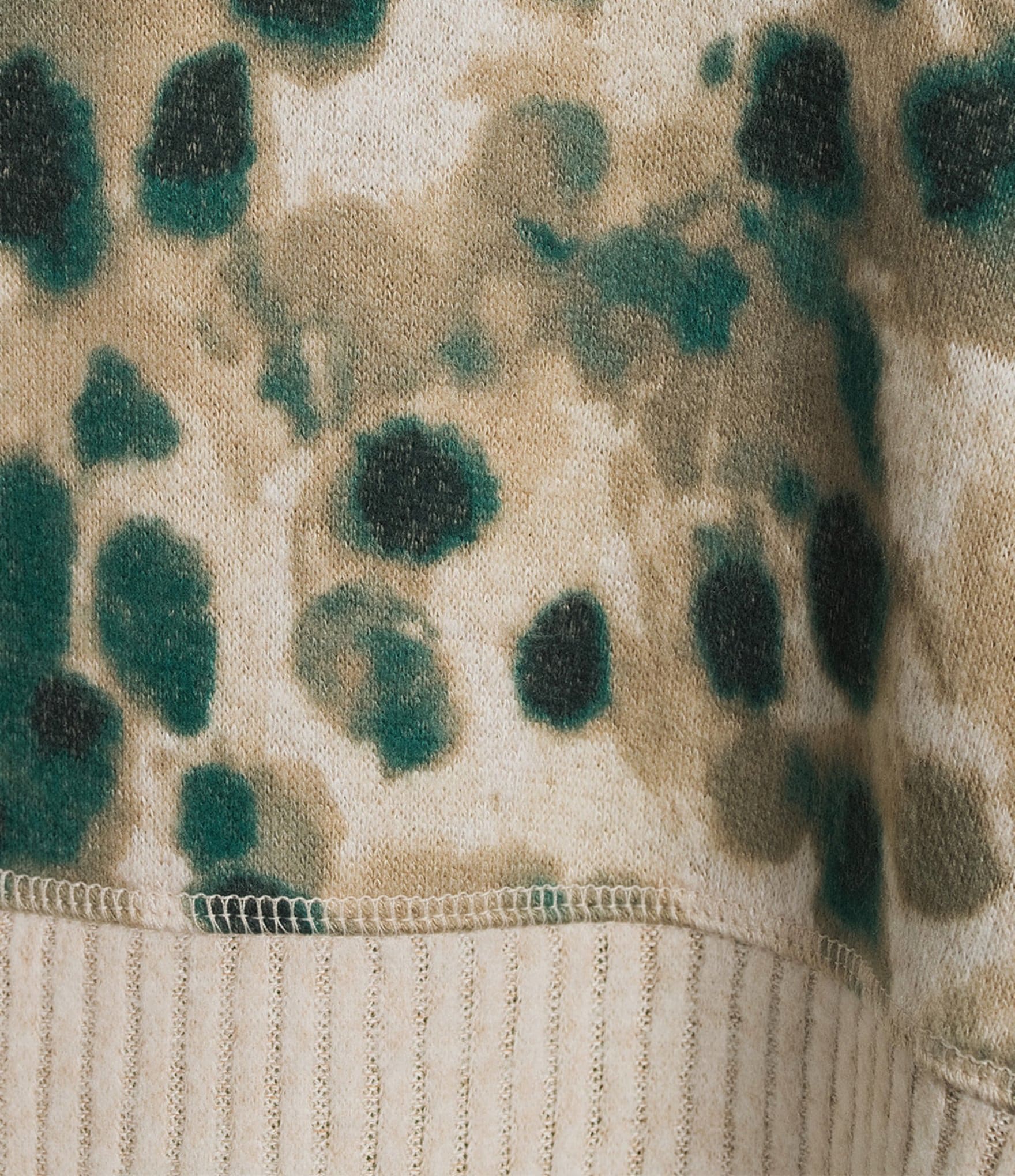 Westbound Plus Size Animal Print Long Sleeve Mock Neck Knit Top