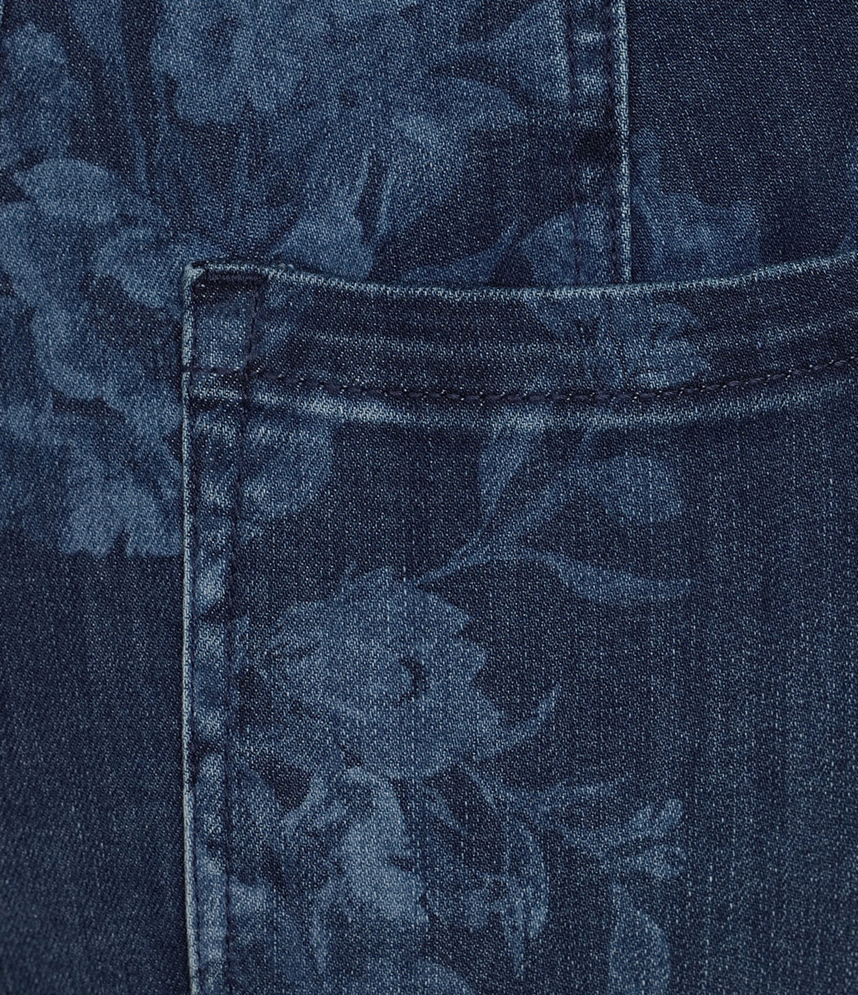 Westbound Plus Size Floral High Rise Patch Pocket Straight Leg Pull-On Pants
