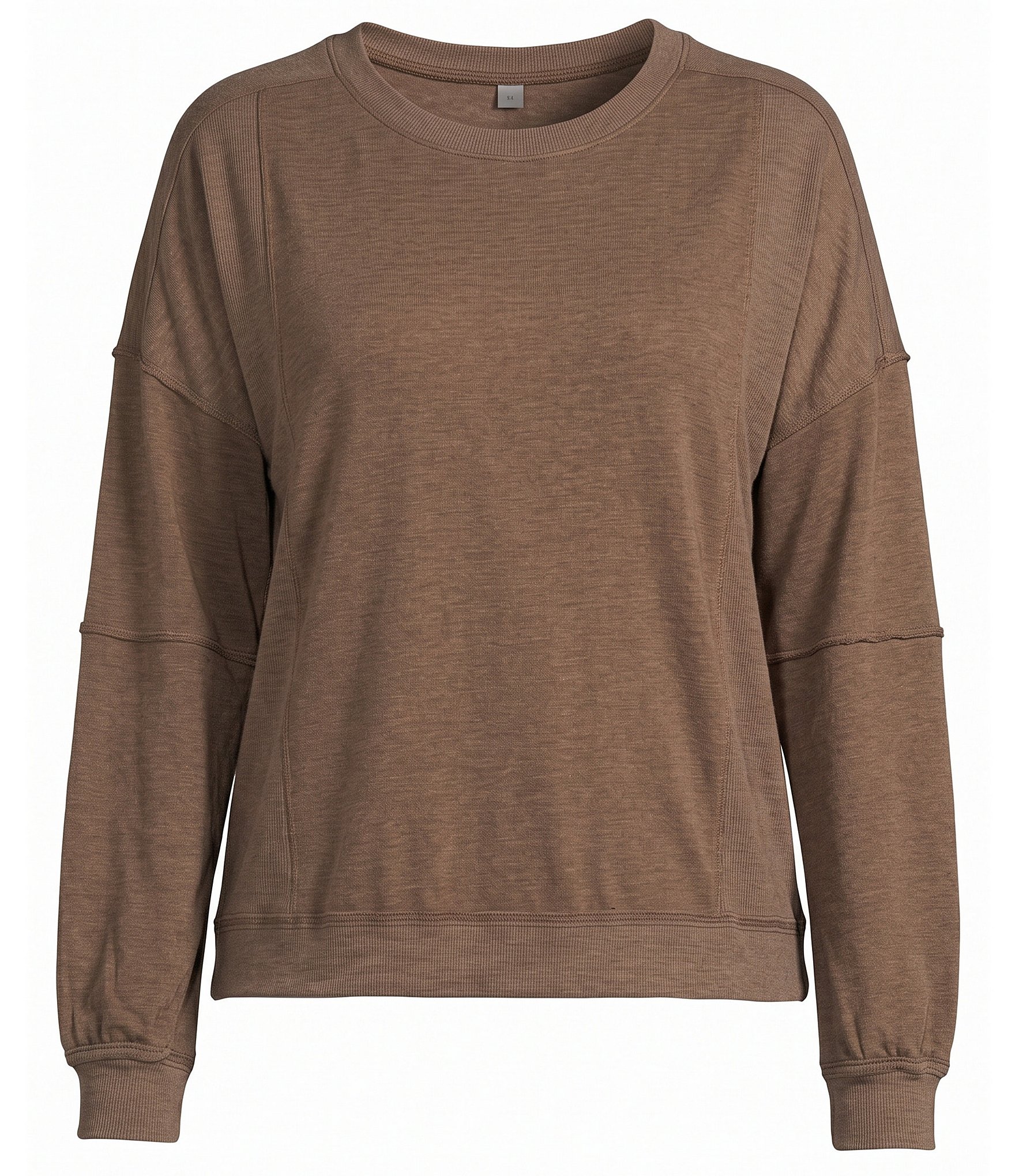Westbound Plus Size Long Sleeve Crew Neck Knit Top