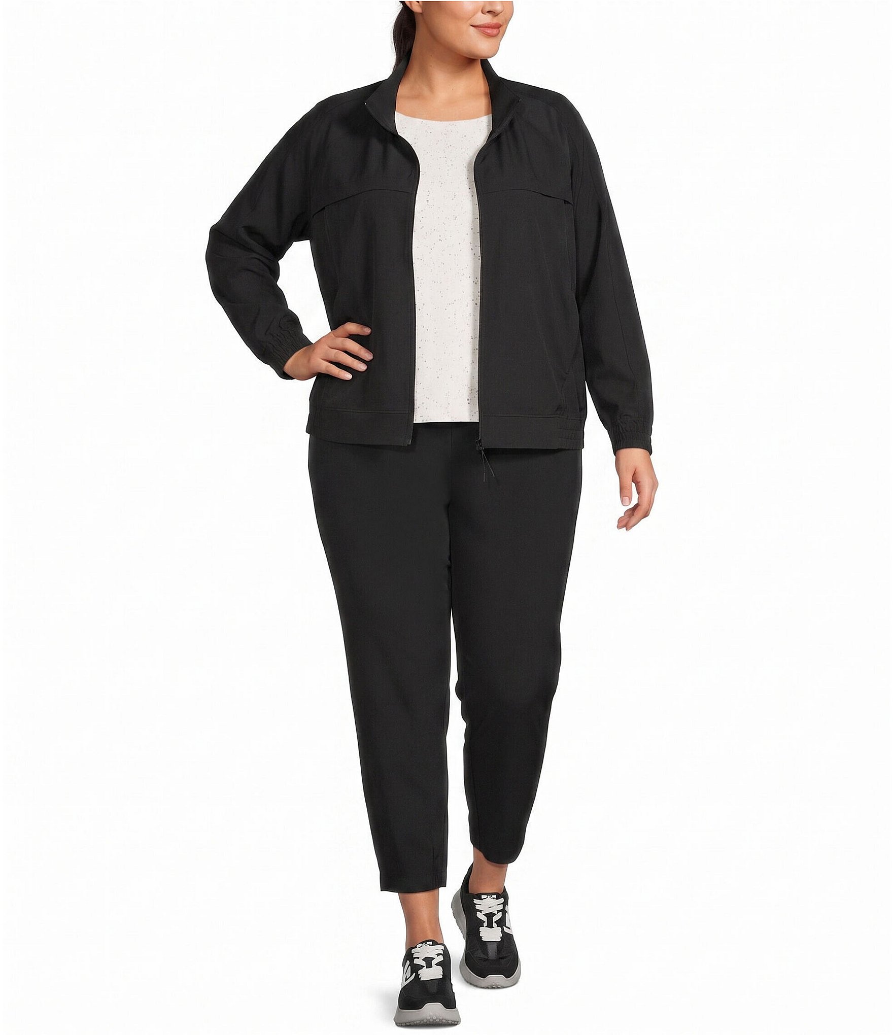Westbound Plus Size Long Sleeve Zip Up Jacket