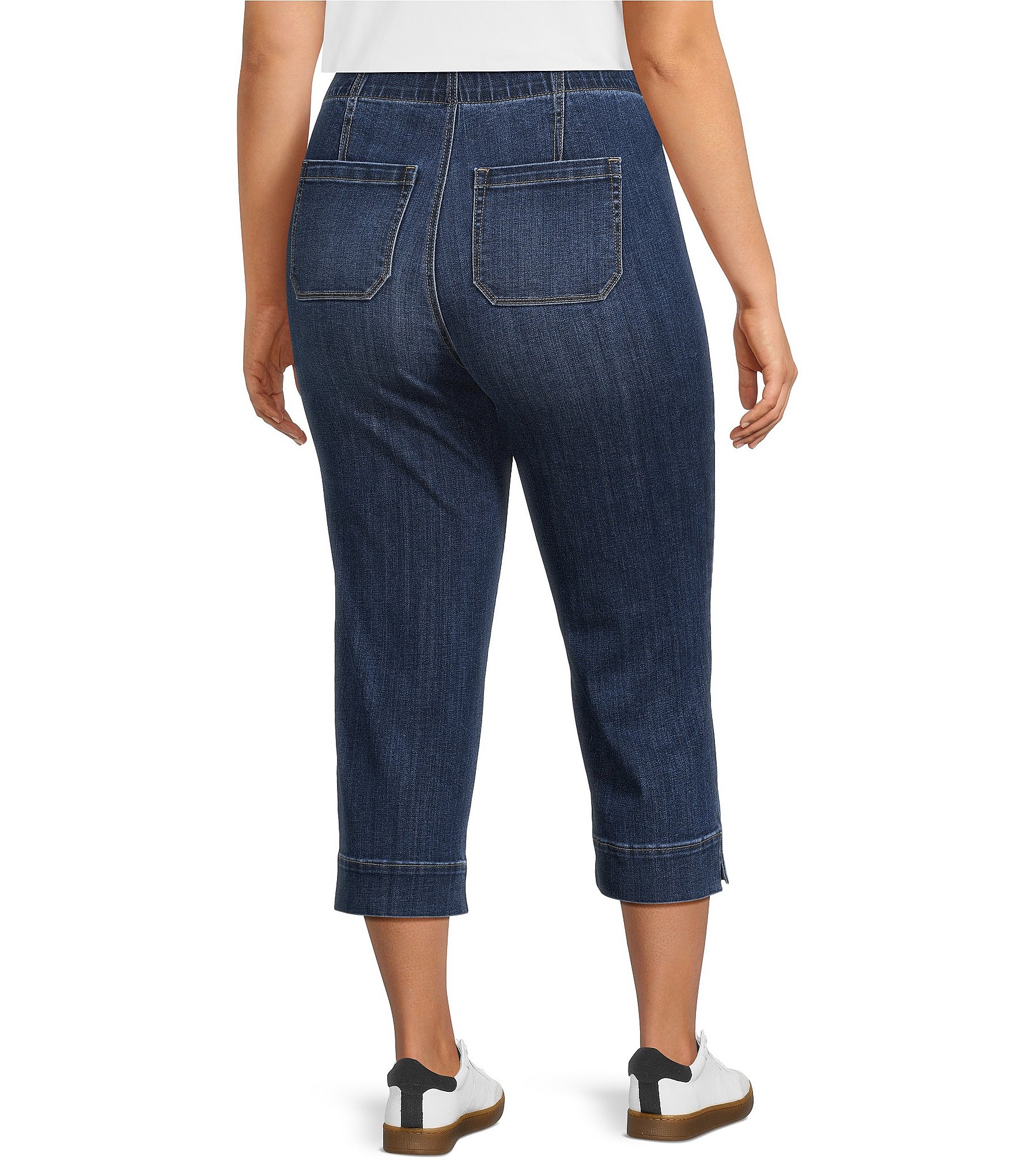 Westbound Plus Size Pull On High Rise Crop Pants