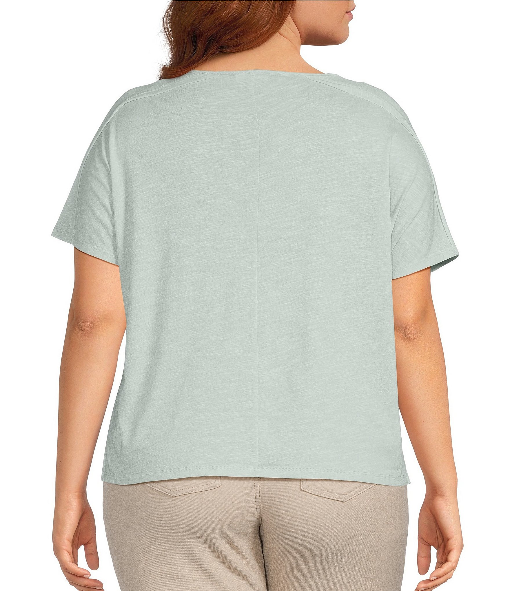 Westbound Plus Size Short Sleeve Crew Neck Top