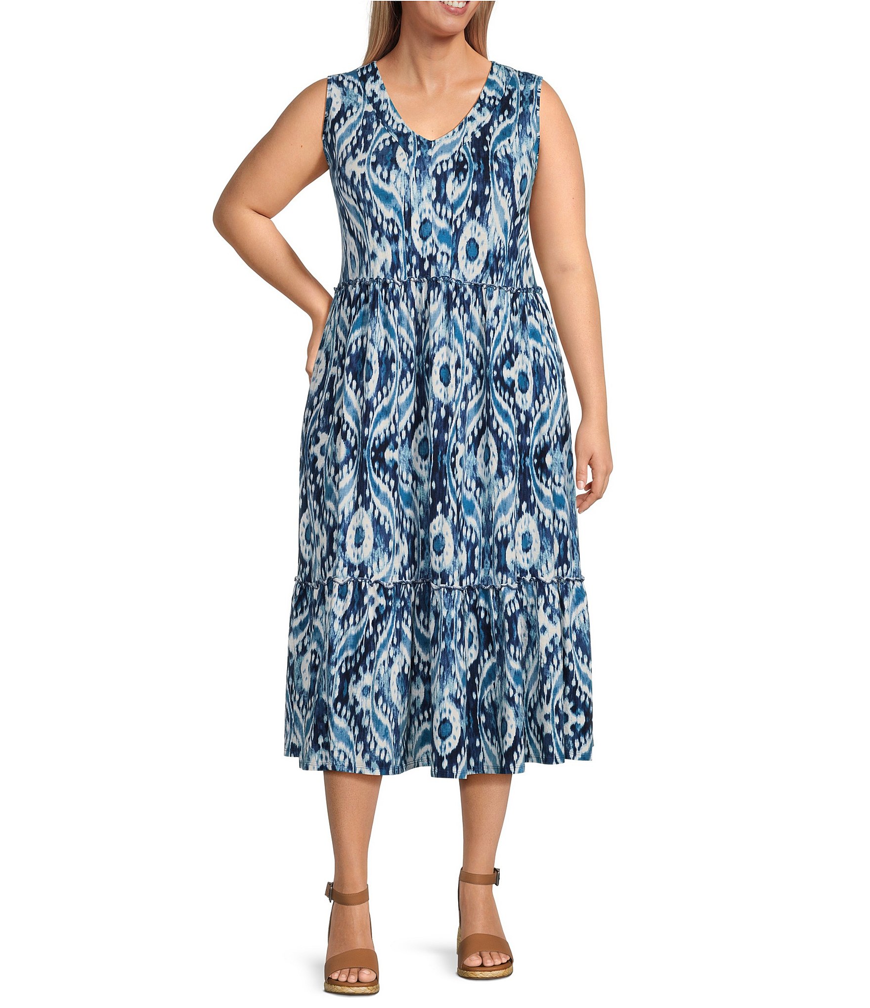 Dillards plus outlet size summer dresses