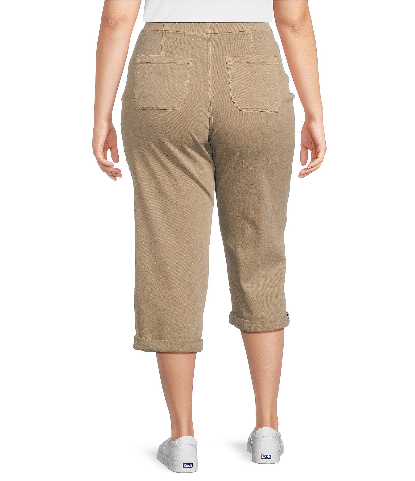 Westbound Plus Size the HIGH RISE fit Crop Pull-On Pants