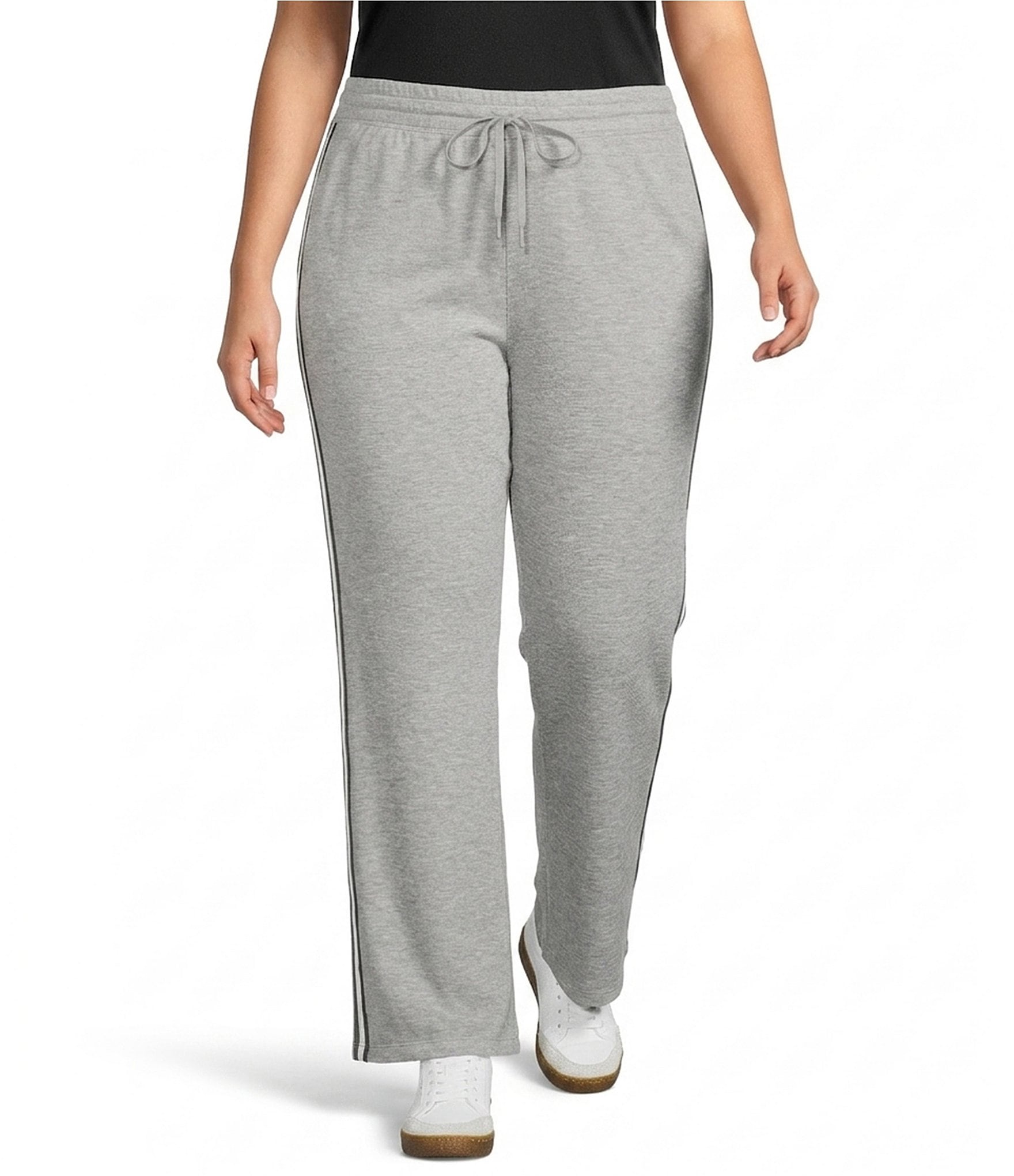 Westbound Plus Size Wide Leg Mid Rise Drawstring Pants