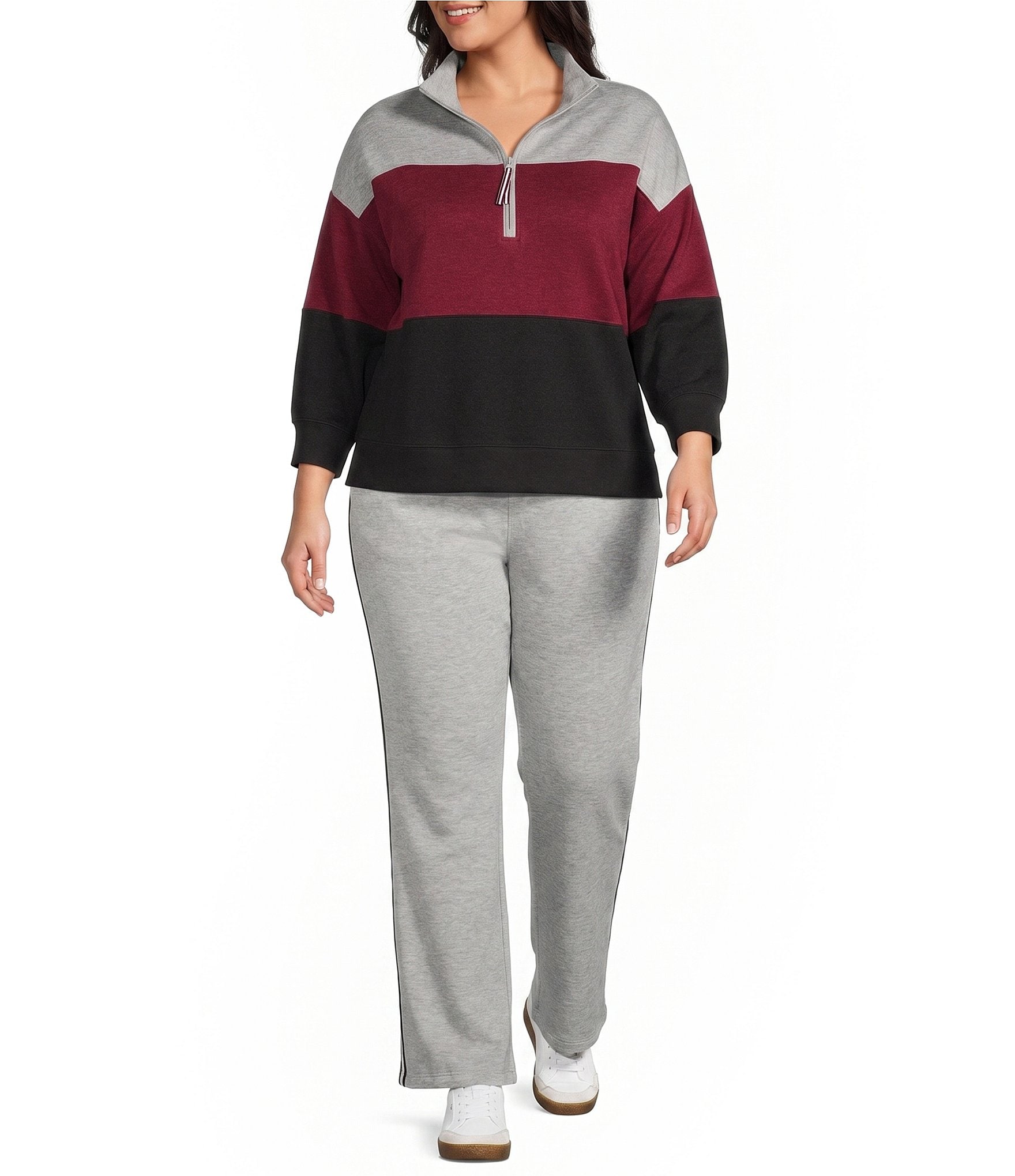 Westbound Plus Size Wide Leg Mid Rise Drawstring Pants