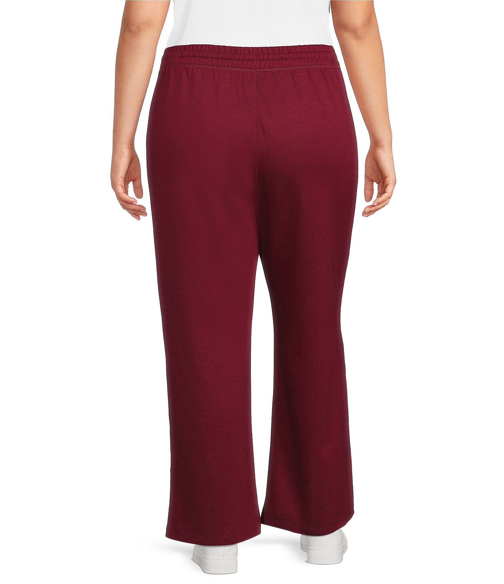 Westbound Plus Size Wide Leg Mid Rise Drawstring Pants