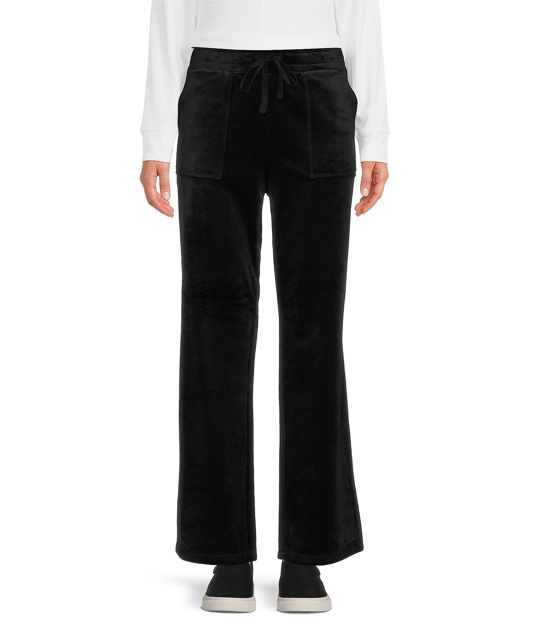 Westbound Pull-On Wide Leg Velour Pants | Dillard's