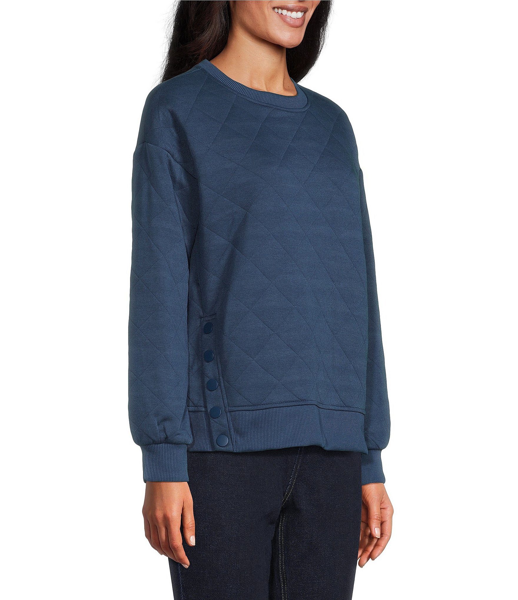 Westbound Quilted Long Sleeve Top