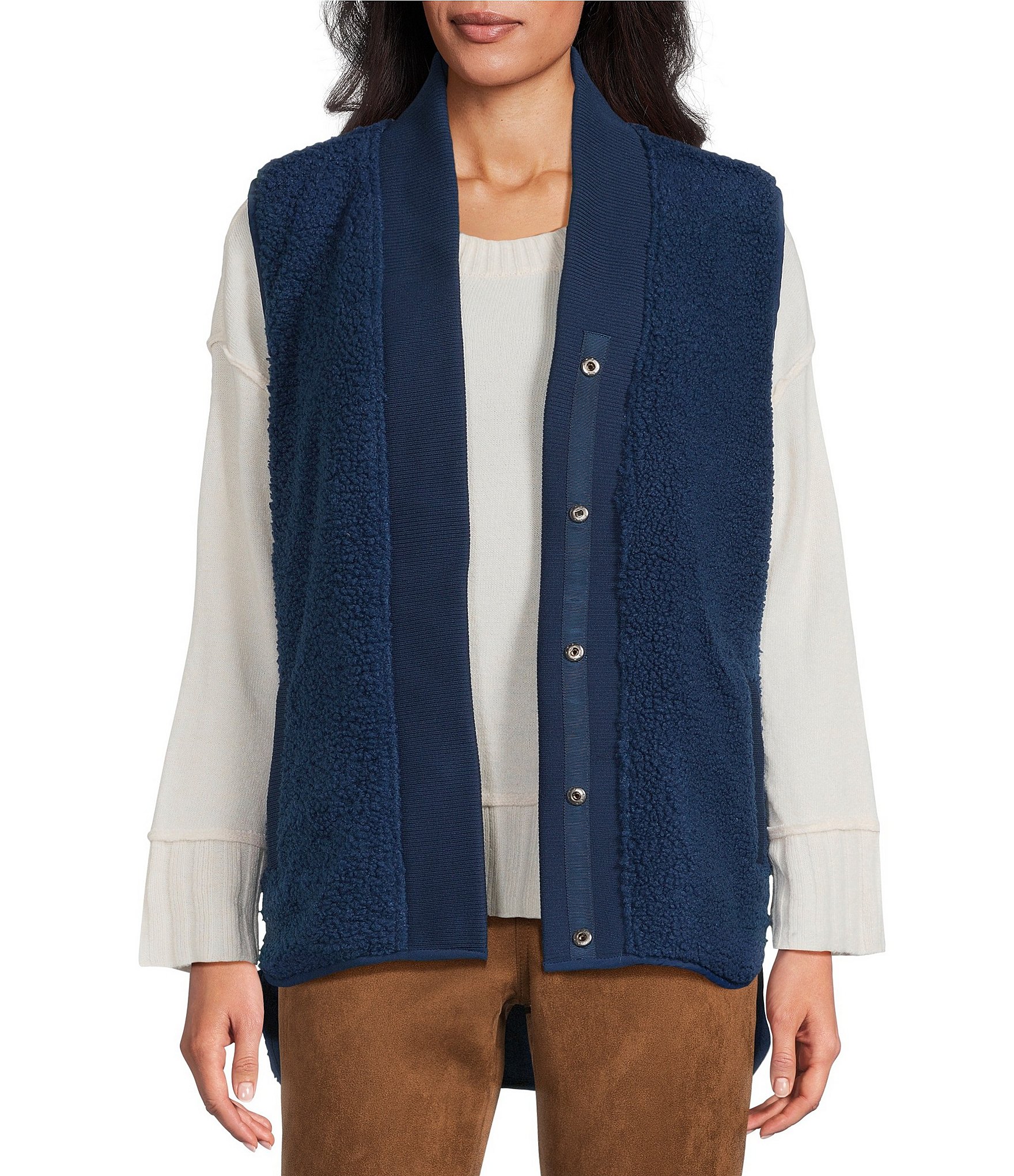 Westbound Reversible V-Neck Open Front Vest