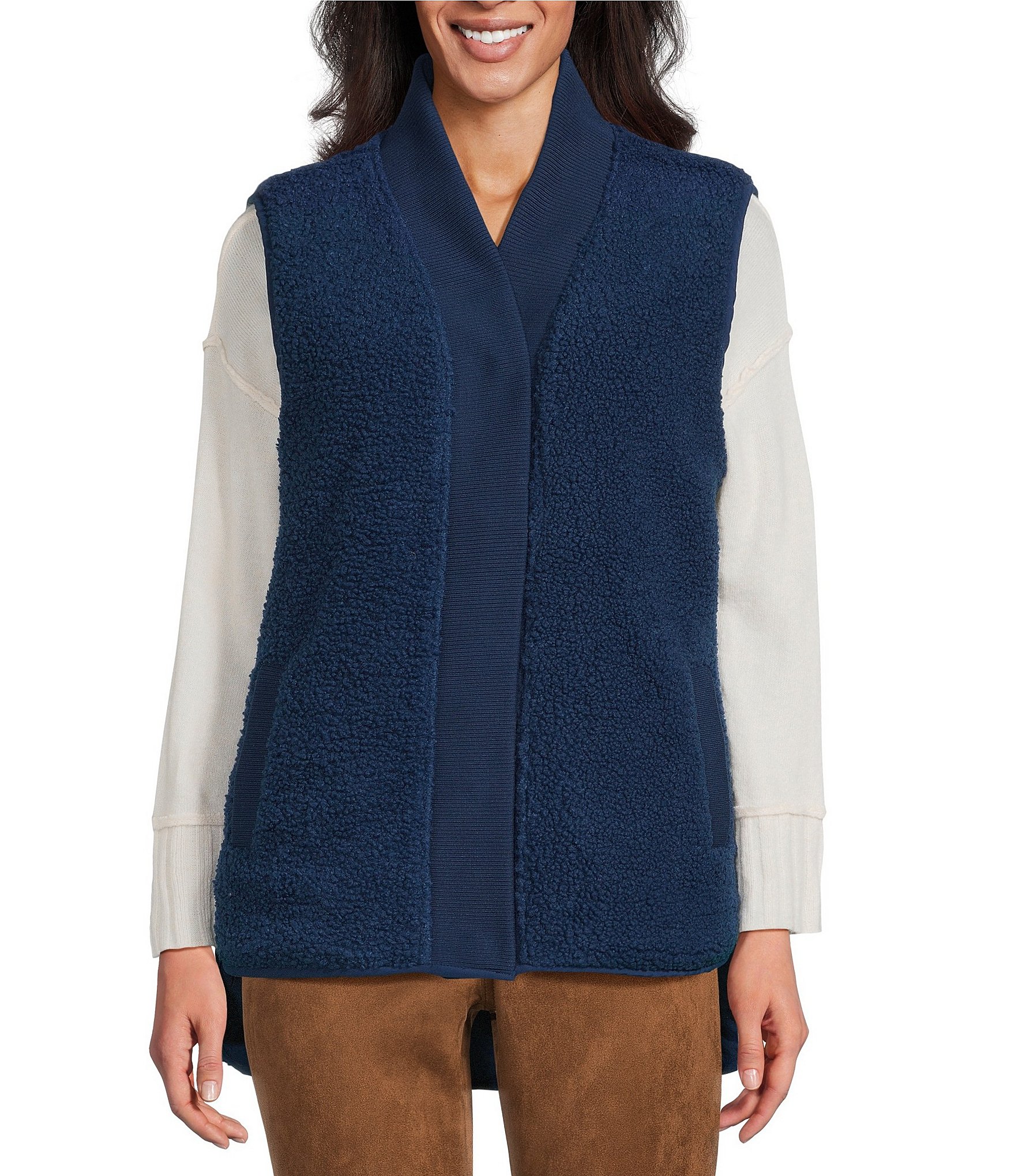 Westbound Reversible V-Neck Open Front Vest