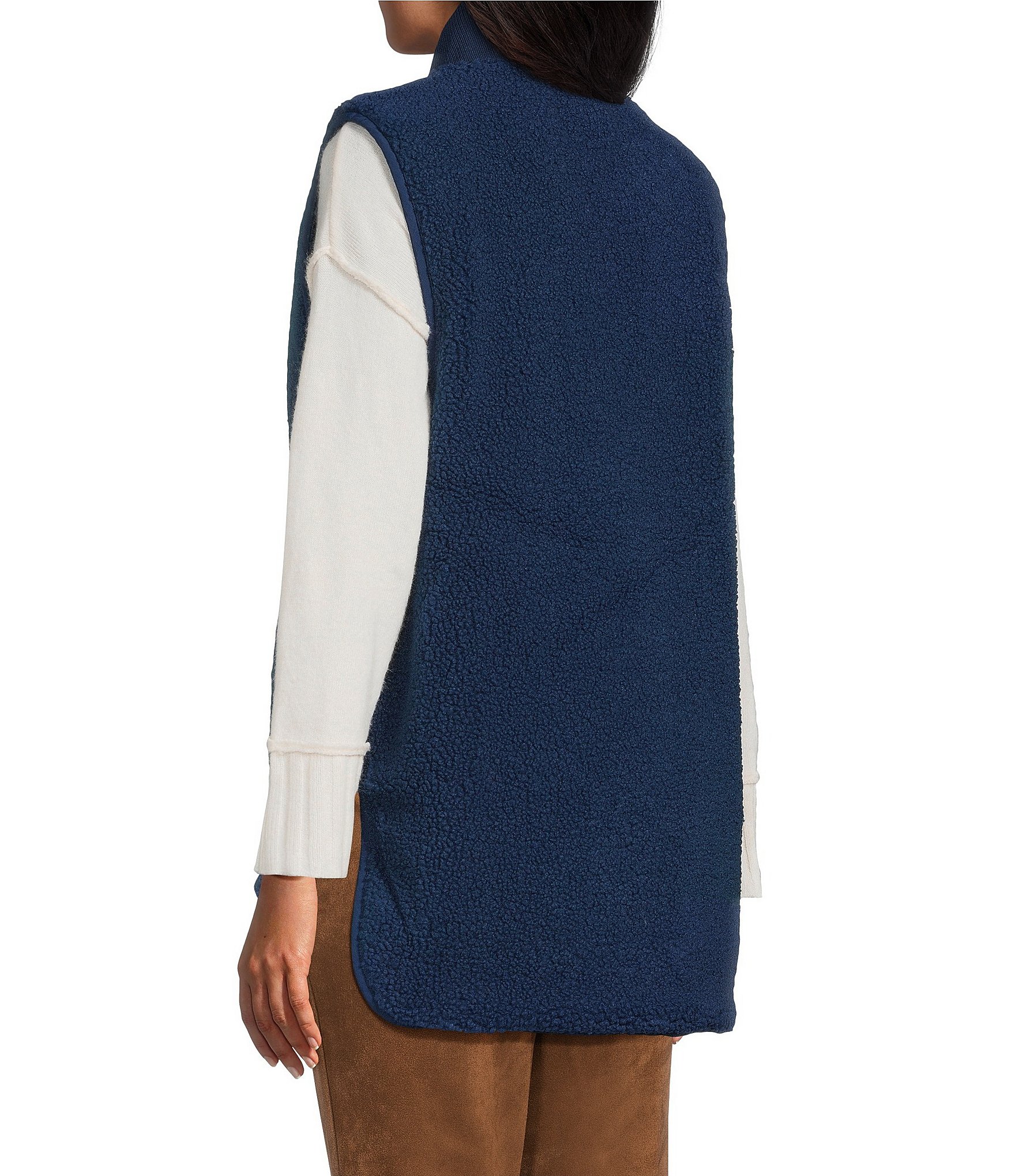 Westbound Reversible V-Neck Open Front Vest