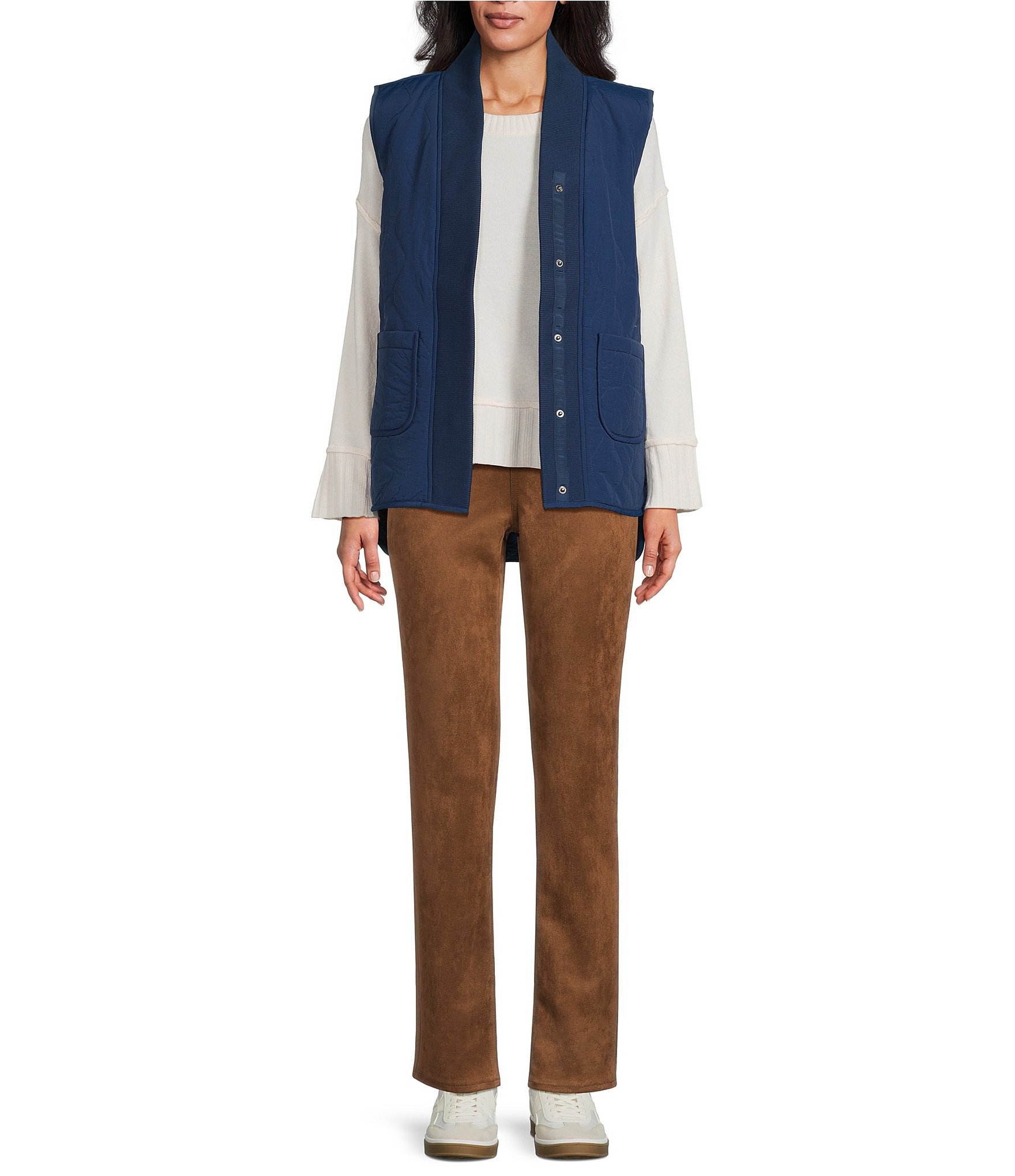 Westbound Reversible V-Neck Open Front Vest