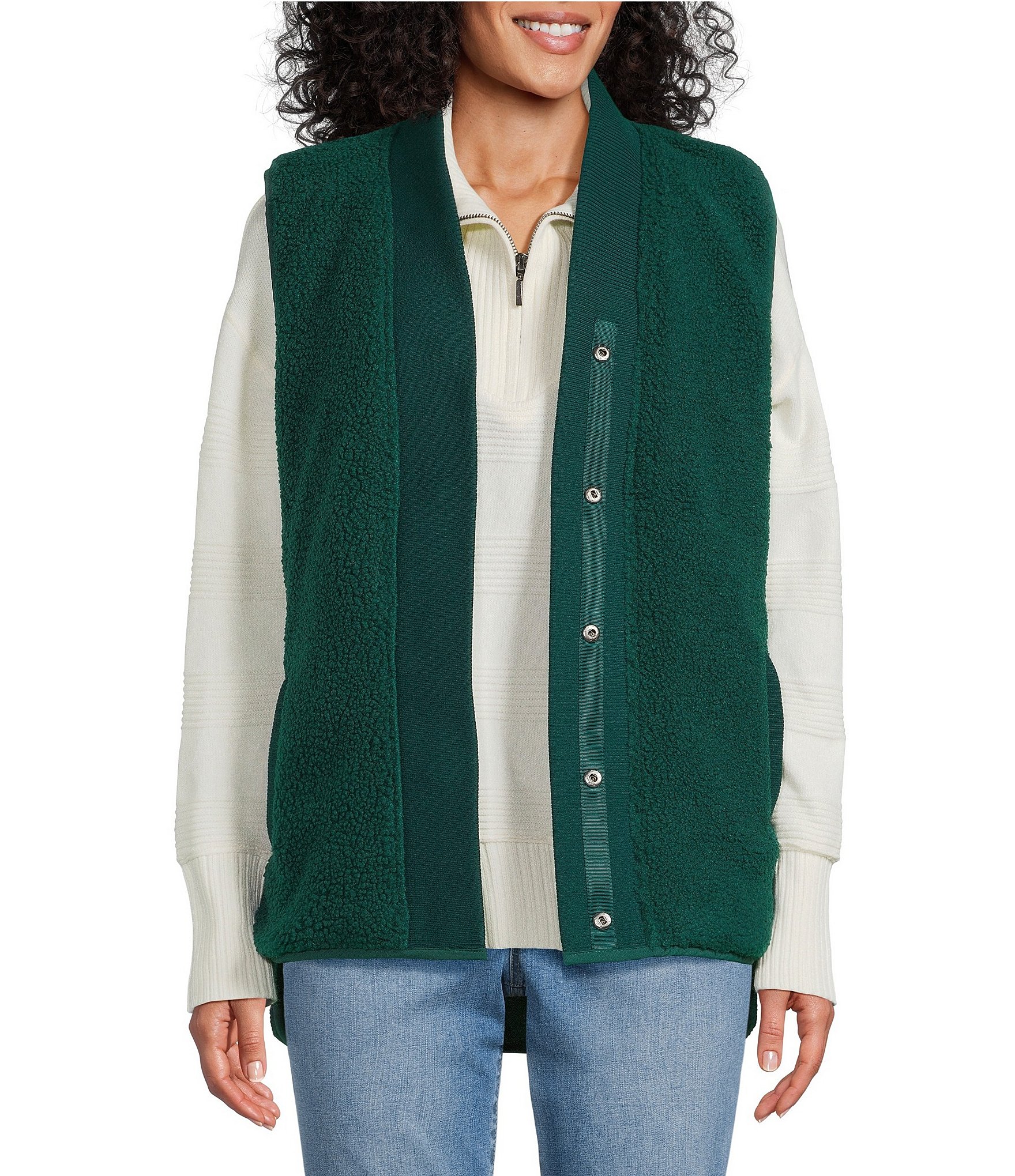 Westbound Reversible V-Neck Open Front Vest