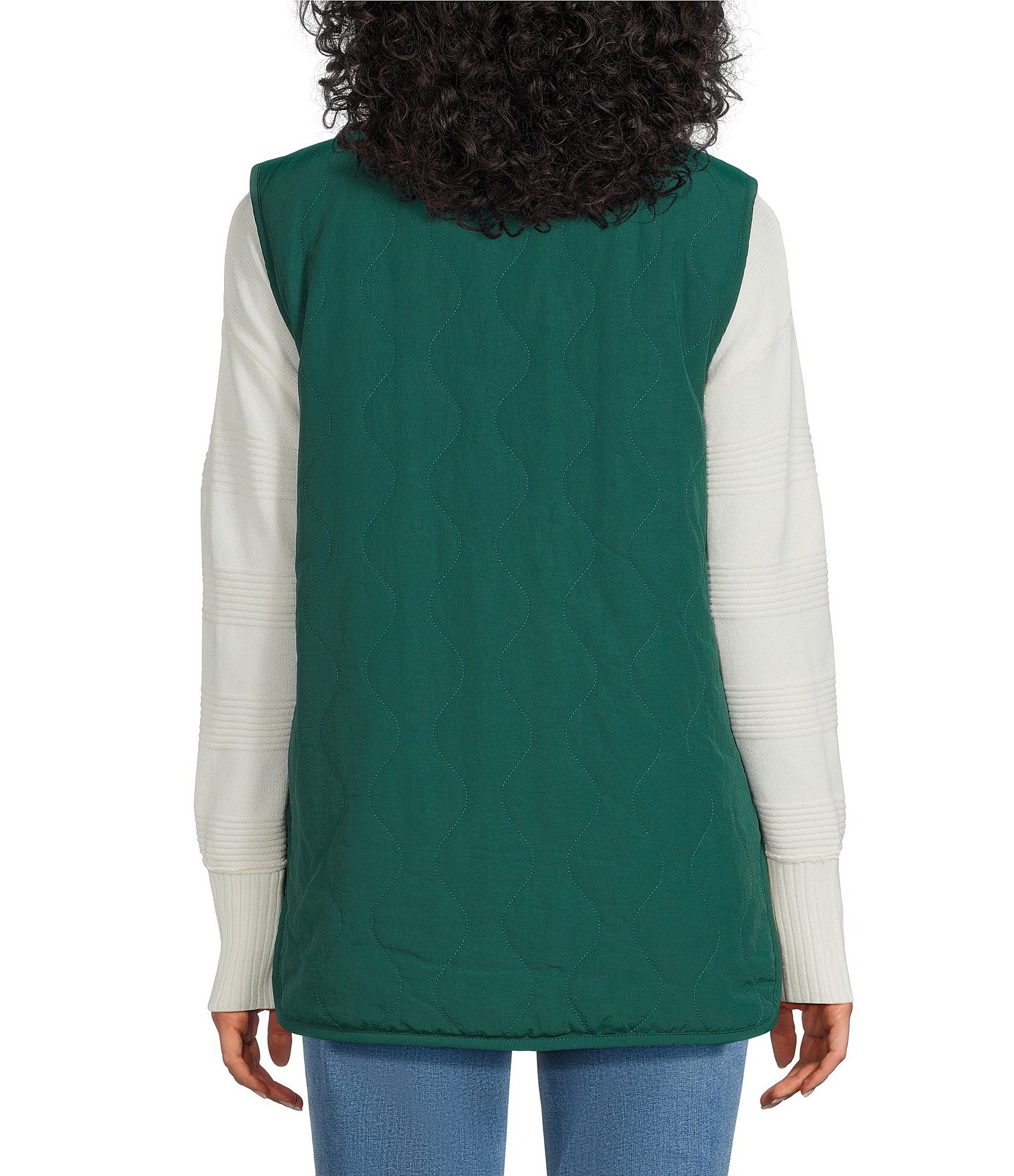 Westbound Reversible V-Neck Open Front Vest