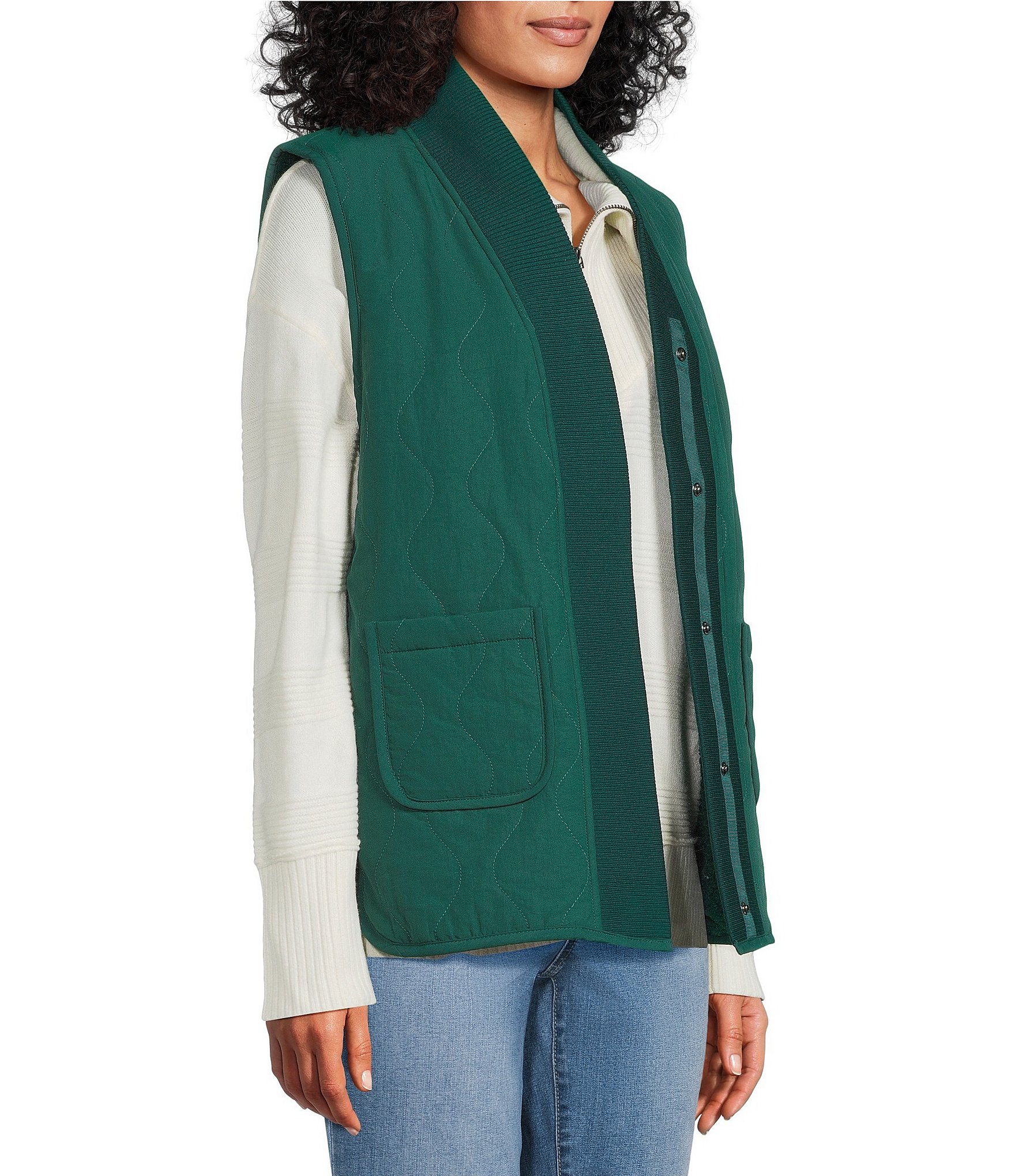 Westbound Reversible V-Neck Open Front Vest