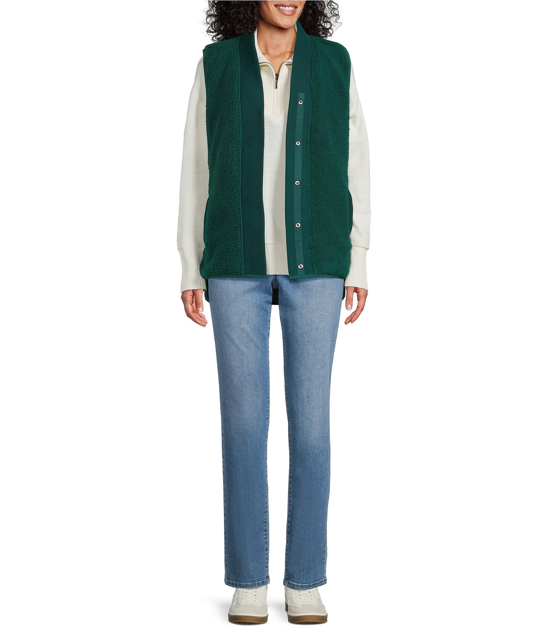 Westbound Reversible V-Neck Open Front Vest