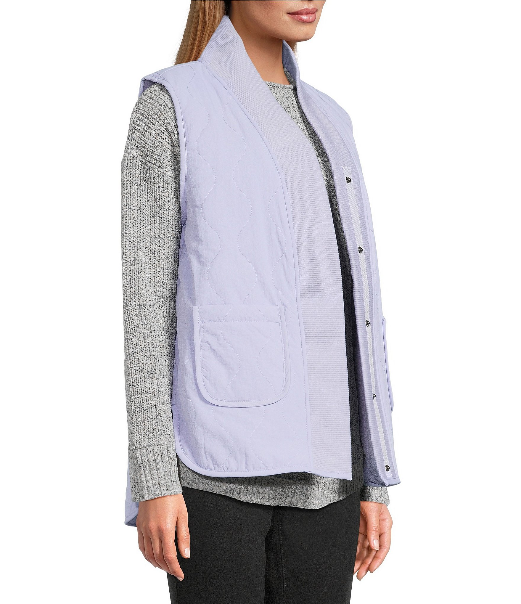 Westbound Reversible V-Neck Open Front Vest