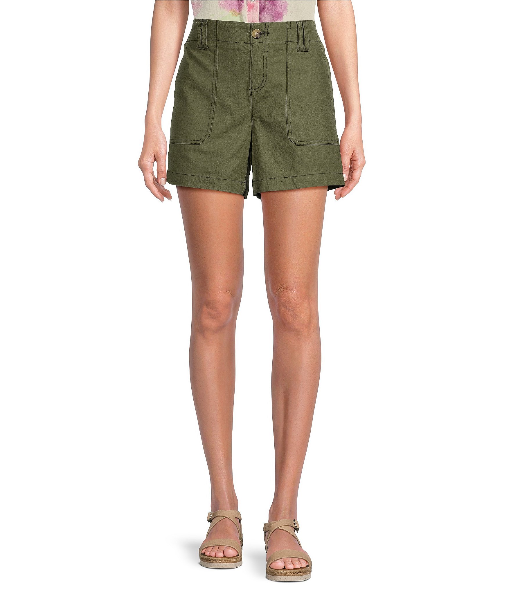 Westbound Sahara Mid Rise Utility Shorts | Dillard's