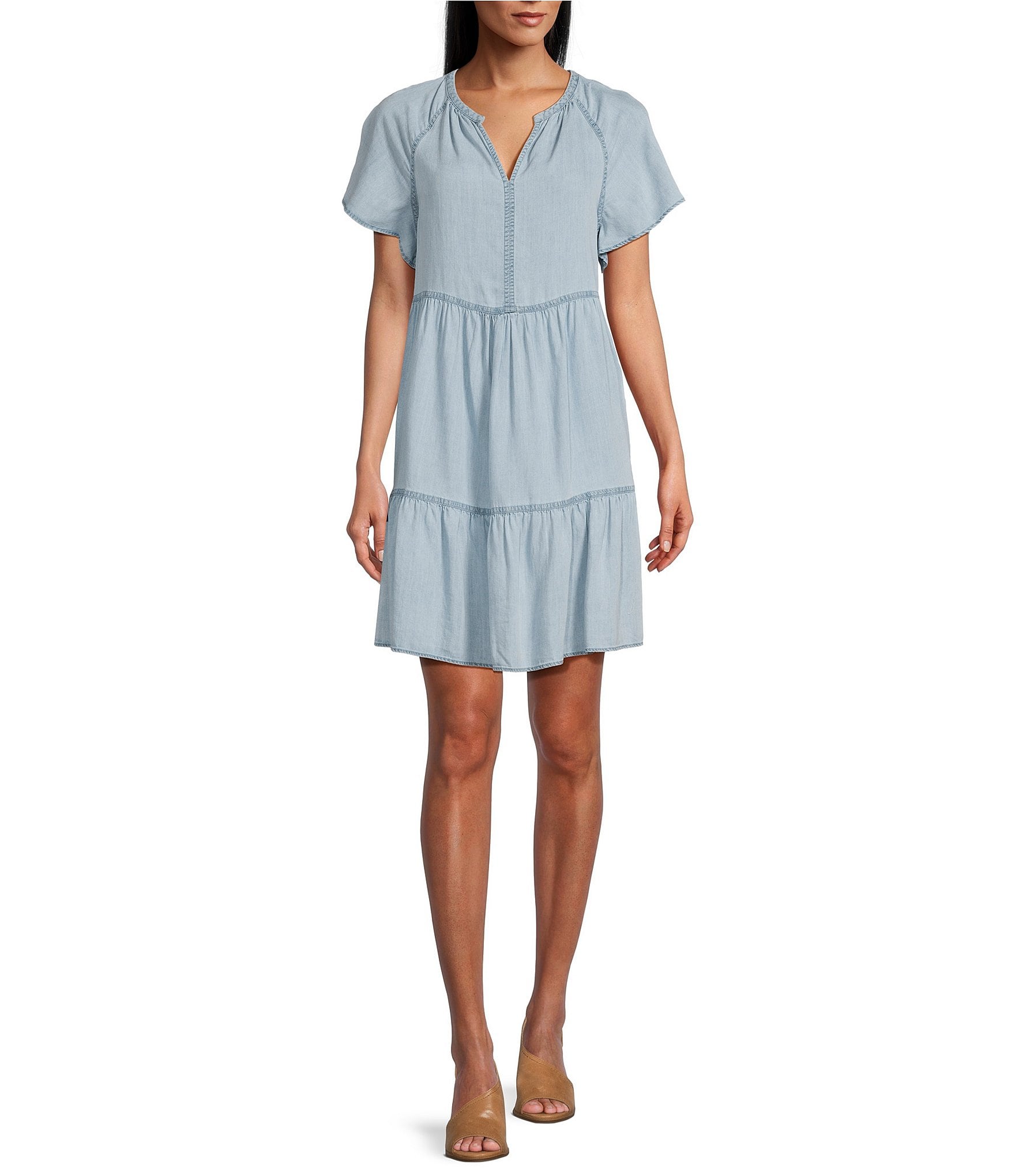 Westbound Short V-Neck A-Line Dress | Dillard's