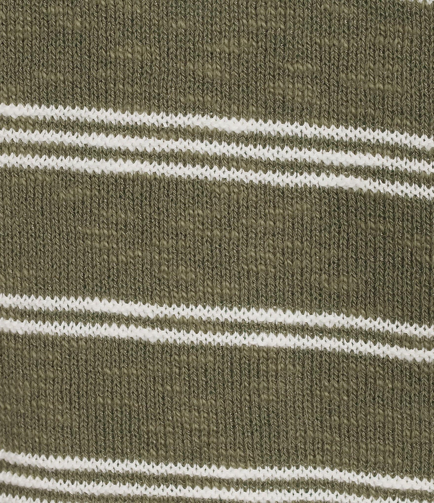 Westbound Stripe Short Sleeve Crew Neck Sweater Top