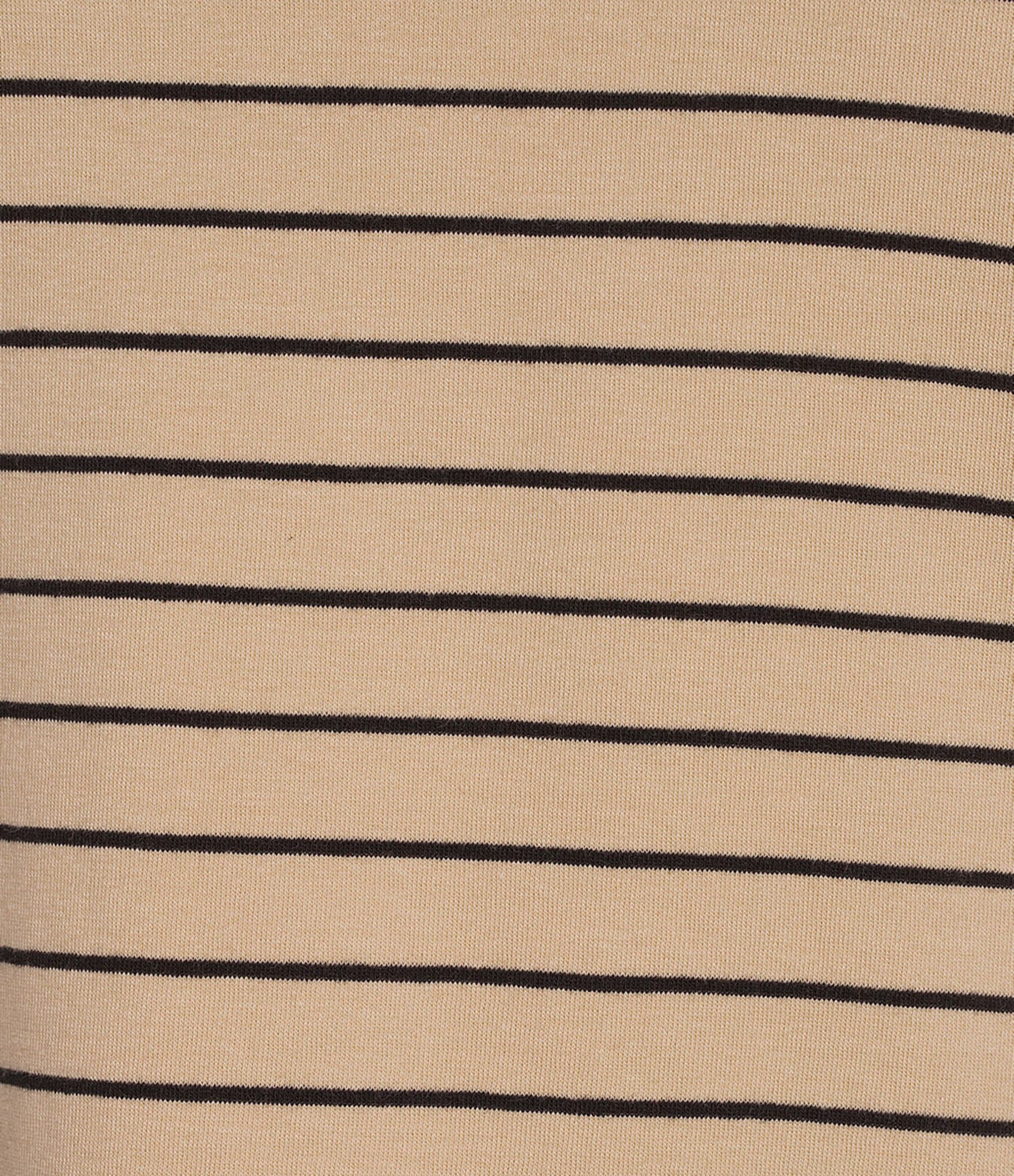 Westbound Striped Long Sleeve Crew Neck Knit Tee