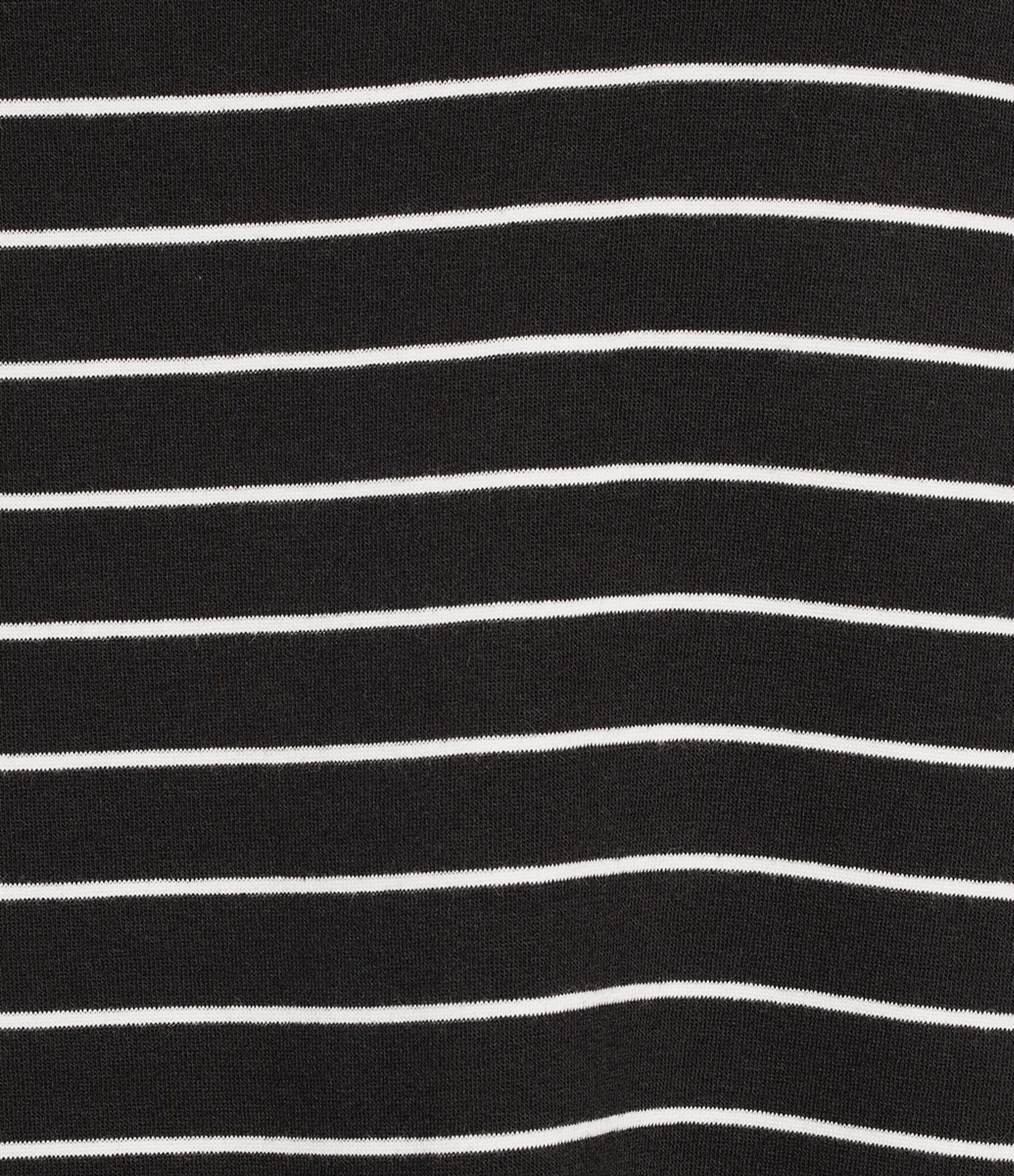 Westbound Striped Long Sleeve Crew Neck Knit Tee