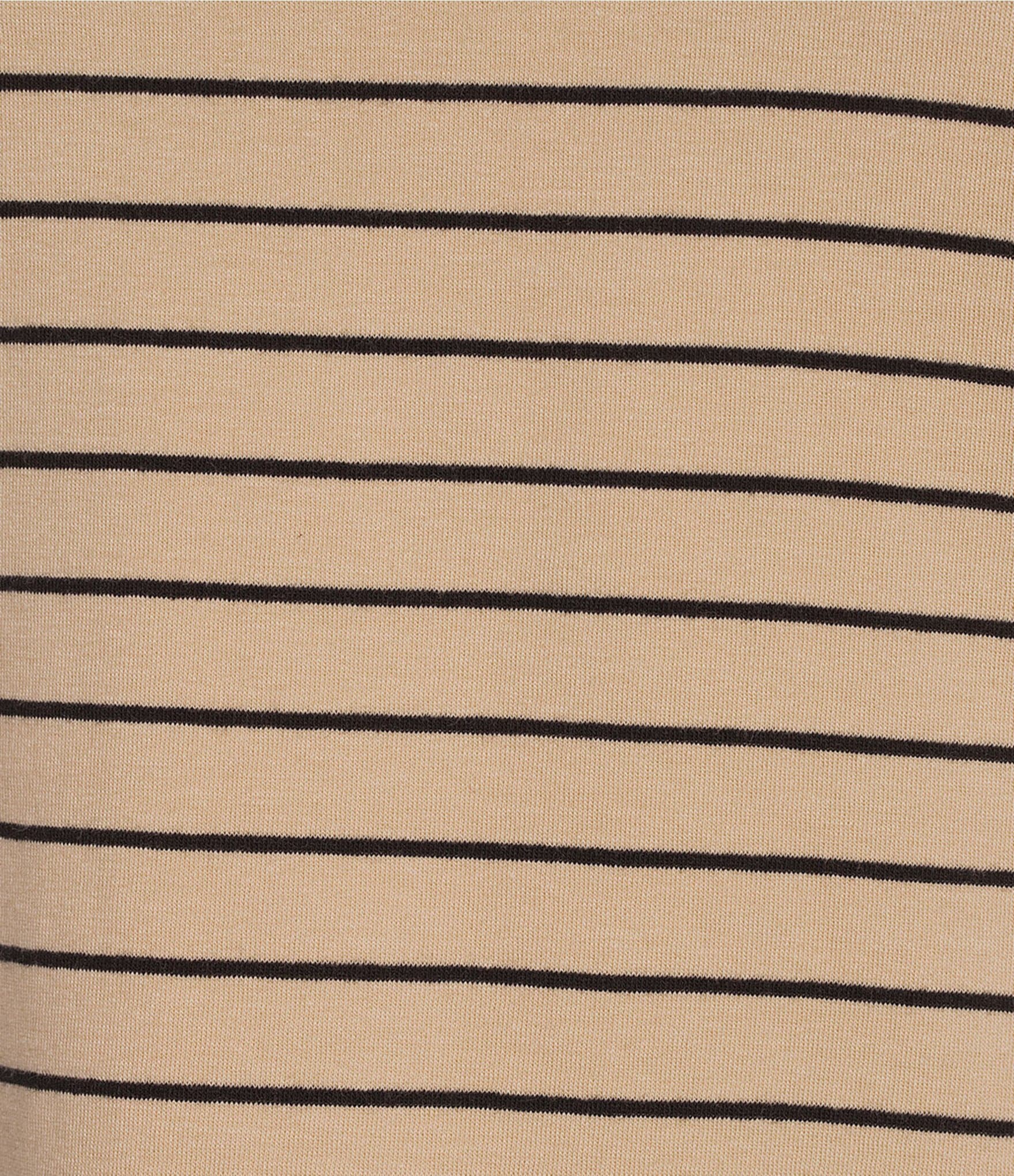 Westbound Striped Long Sleeve Crew Neck Knit Tee