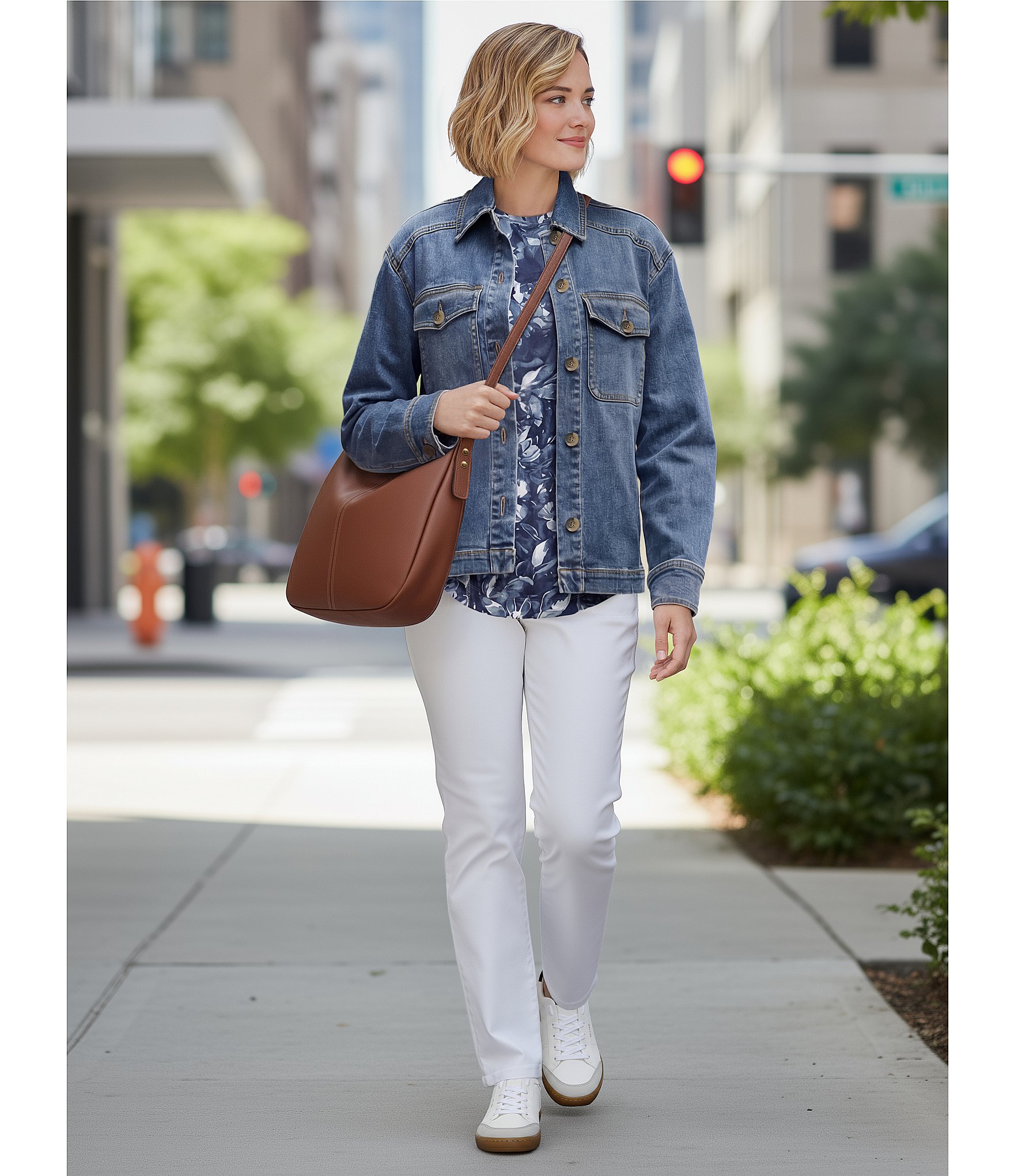 Westbound Terry Twill Cotton Blend Denim Jacket